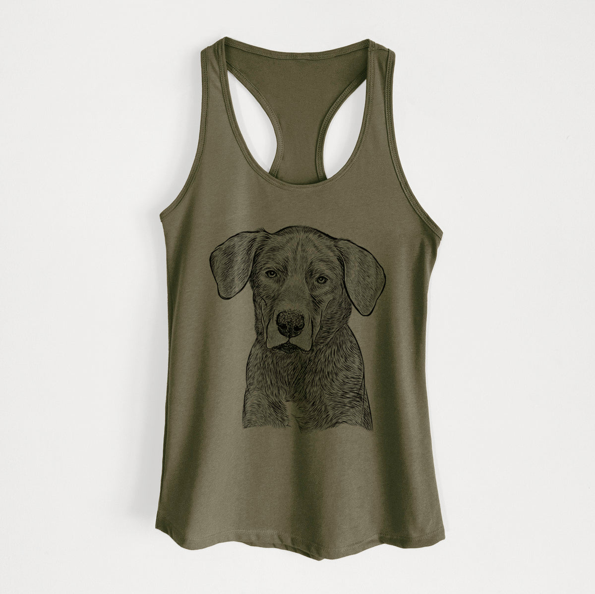 Tom the Lab Dane Mix - Women's Racerback Tanktop