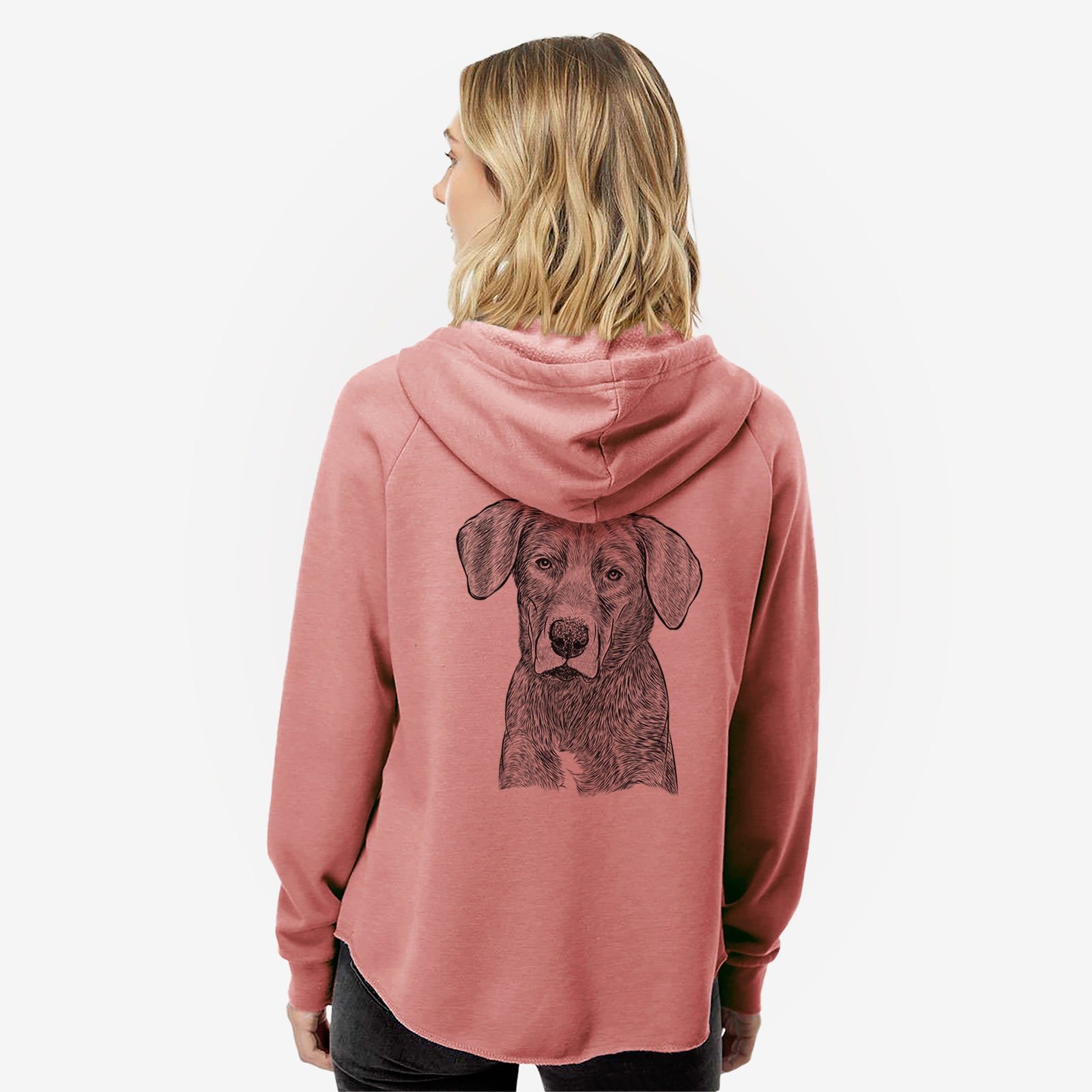 Tom the Lab Dane Mix - Women's Cali Wave Zip-Up Sweatshirt