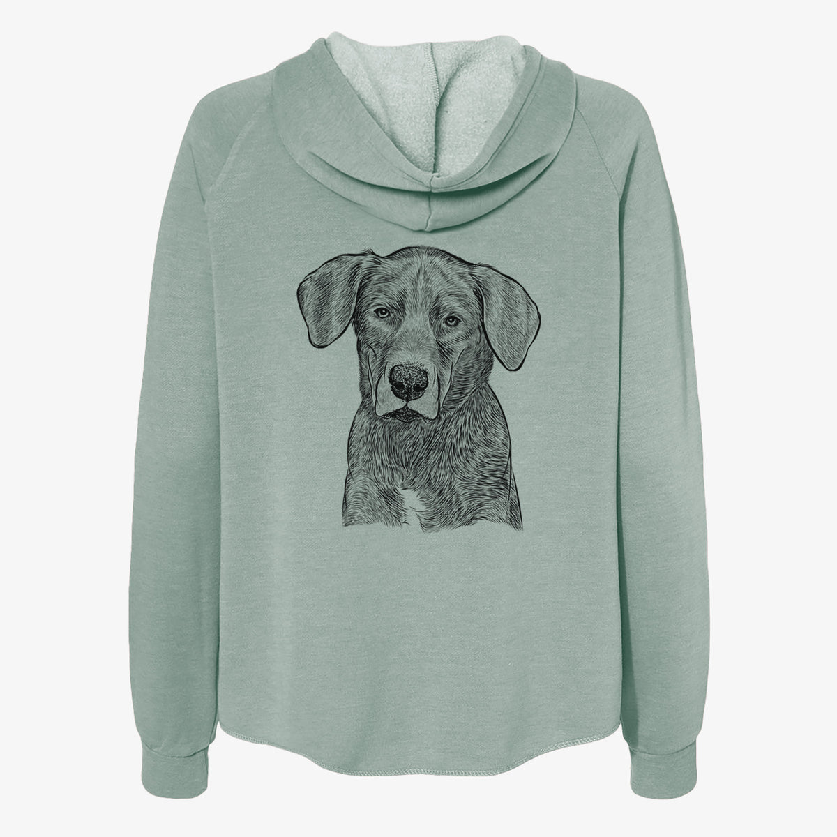 Tom the Lab Dane Mix - Women's Cali Wave Zip-Up Sweatshirt