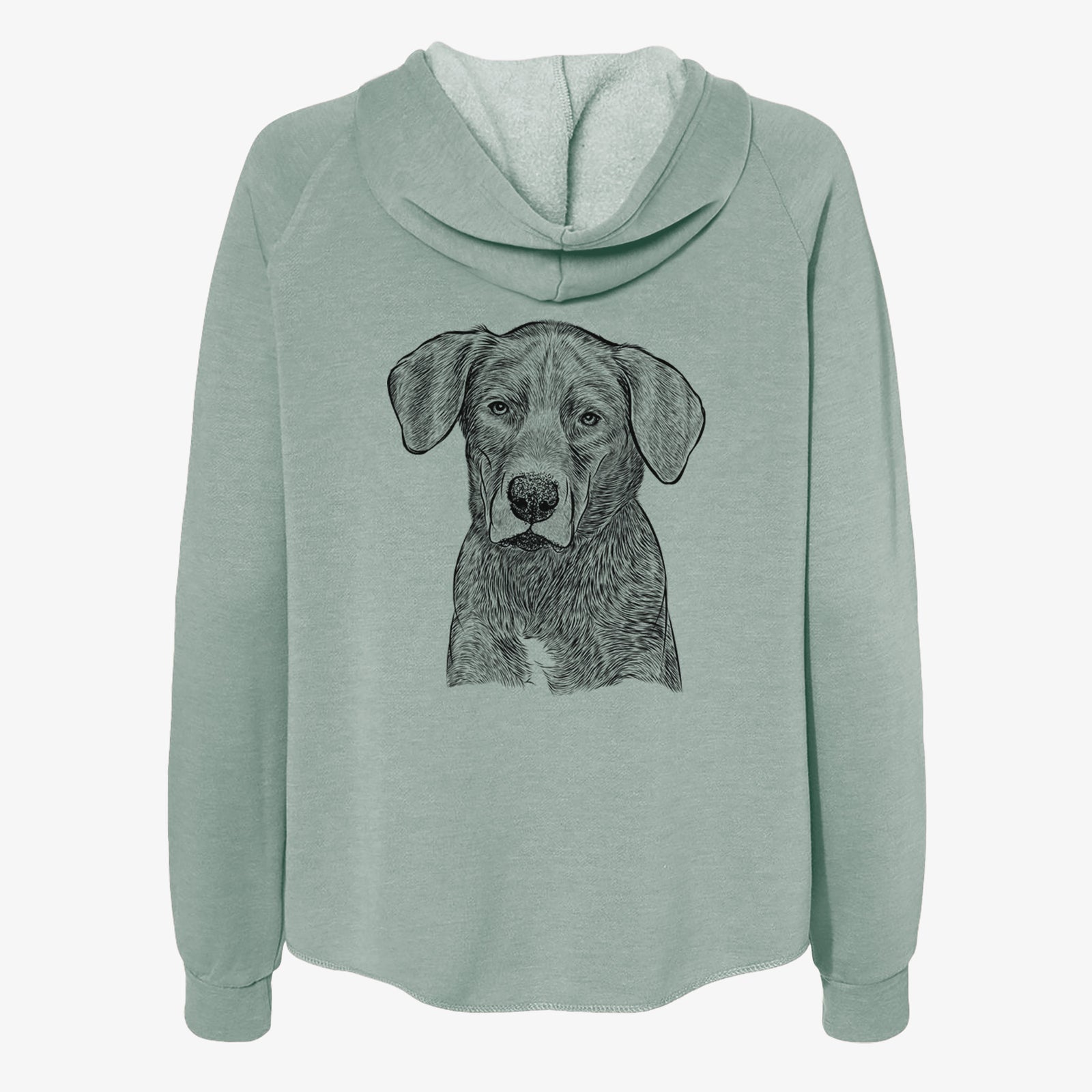 Tom the Lab Dane Mix - Women's Cali Wave Zip-Up Sweatshirt