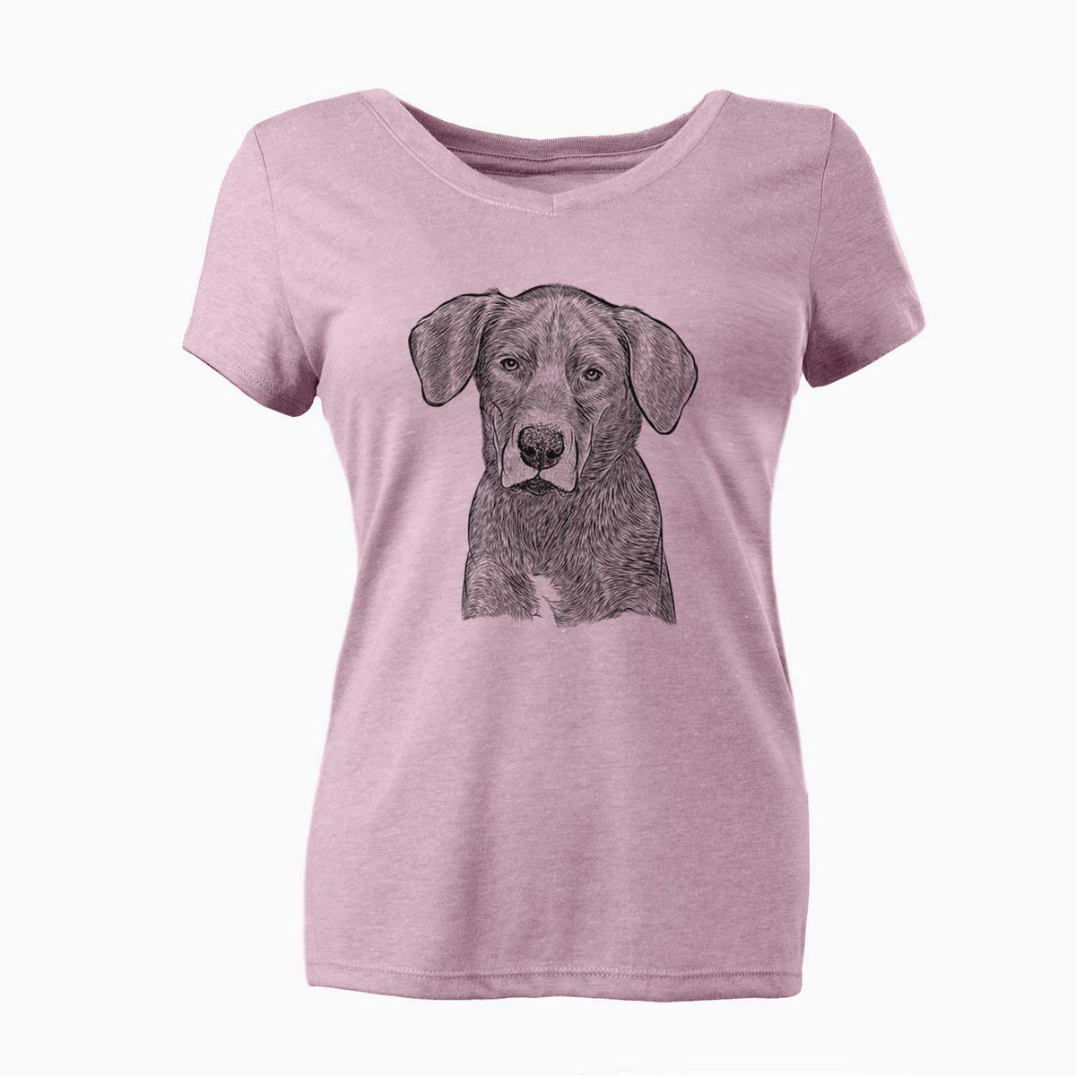 Bare Tom the Lab Dane Mix - Women's V-neck Shirt