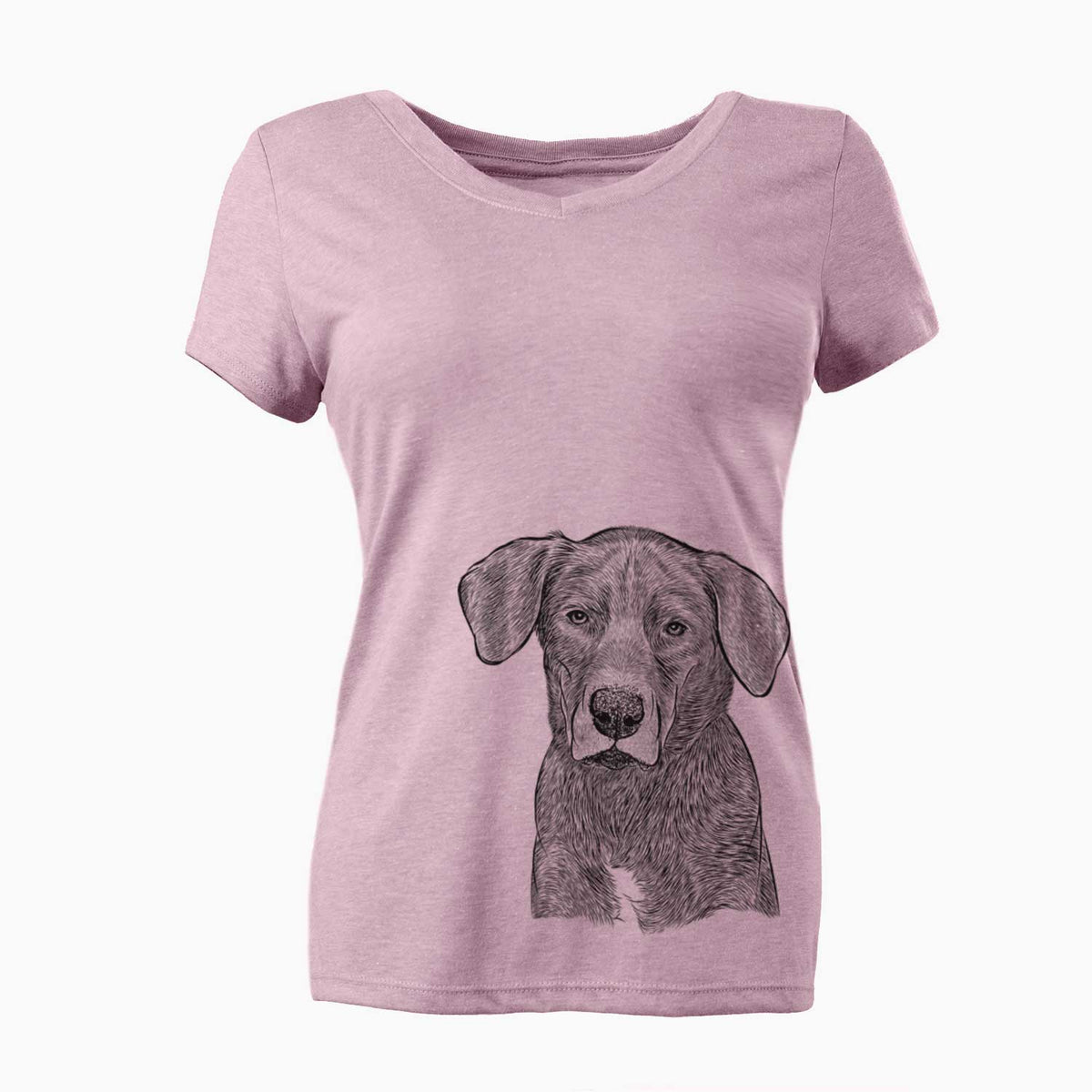 Bare Tom the Lab Dane Mix - Women's V-neck Shirt