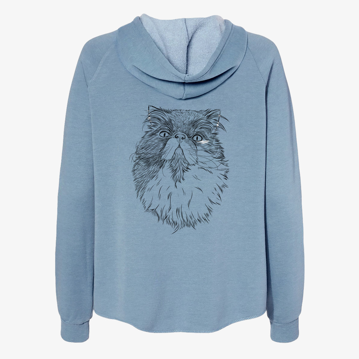 Tookie the Perisan Cat - Women's Cali Wave Zip-Up Sweatshirt