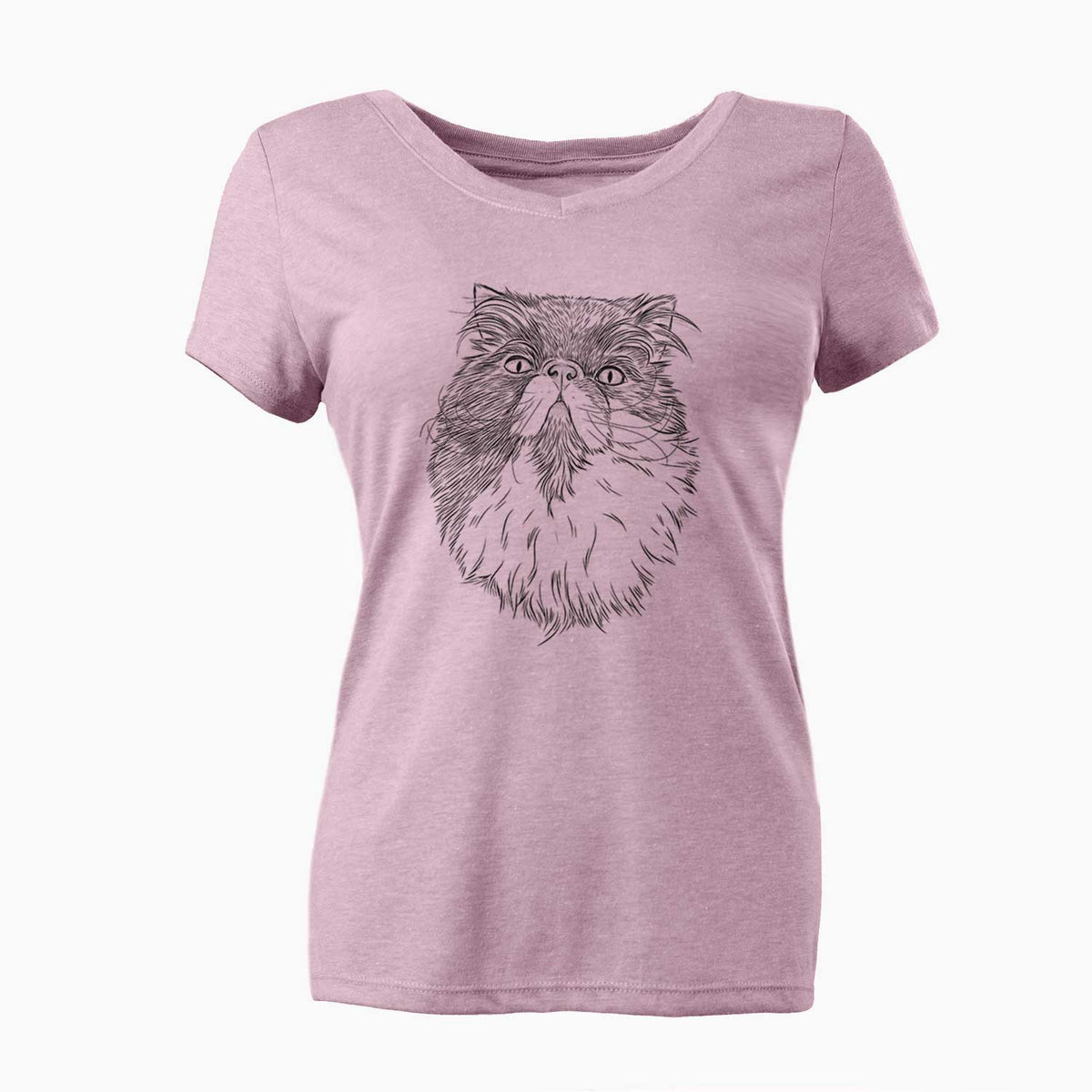 Bare Tookie the Perisan Cat - Women's V-neck Shirt