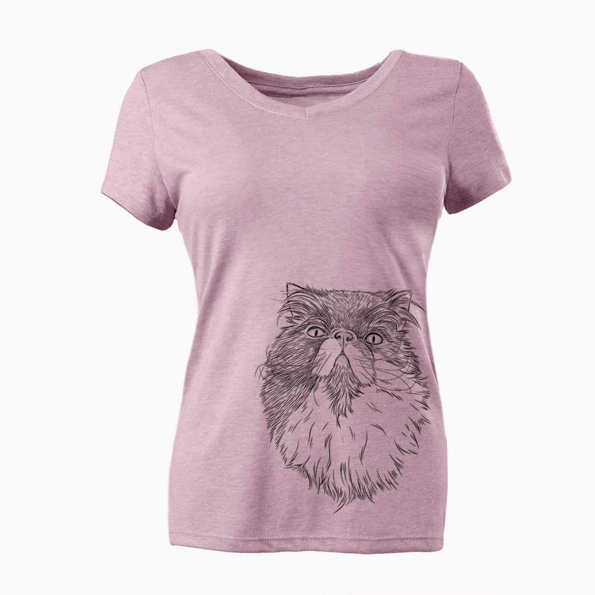 Bare Tookie the Perisan Cat - Women's V-neck Shirt