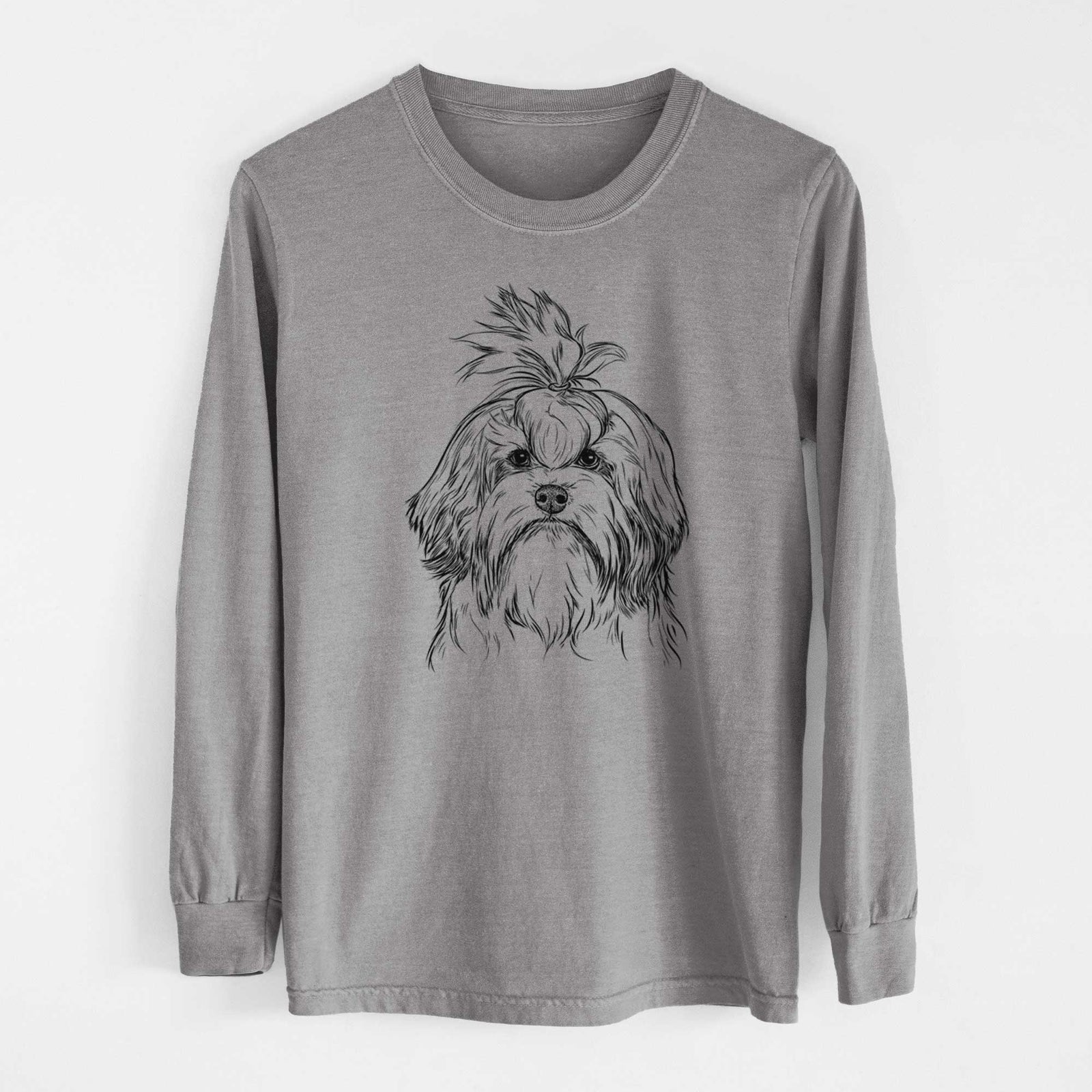 Bare Tootsie the Lowchen - Heavyweight 100% Cotton Long Sleeve