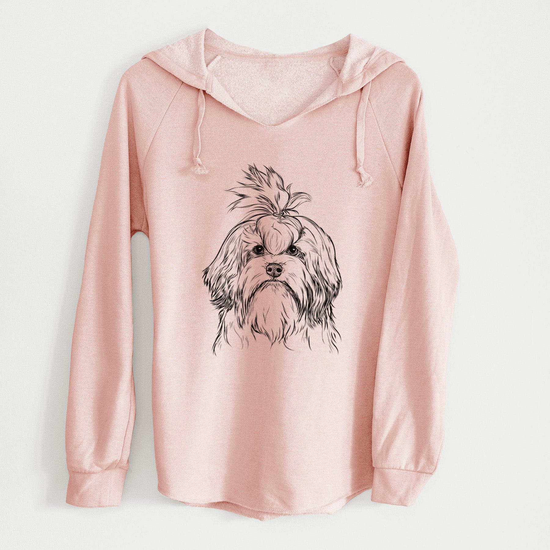 Bare Tootsie the Lowchen - Cali Wave Hooded Sweatshirt