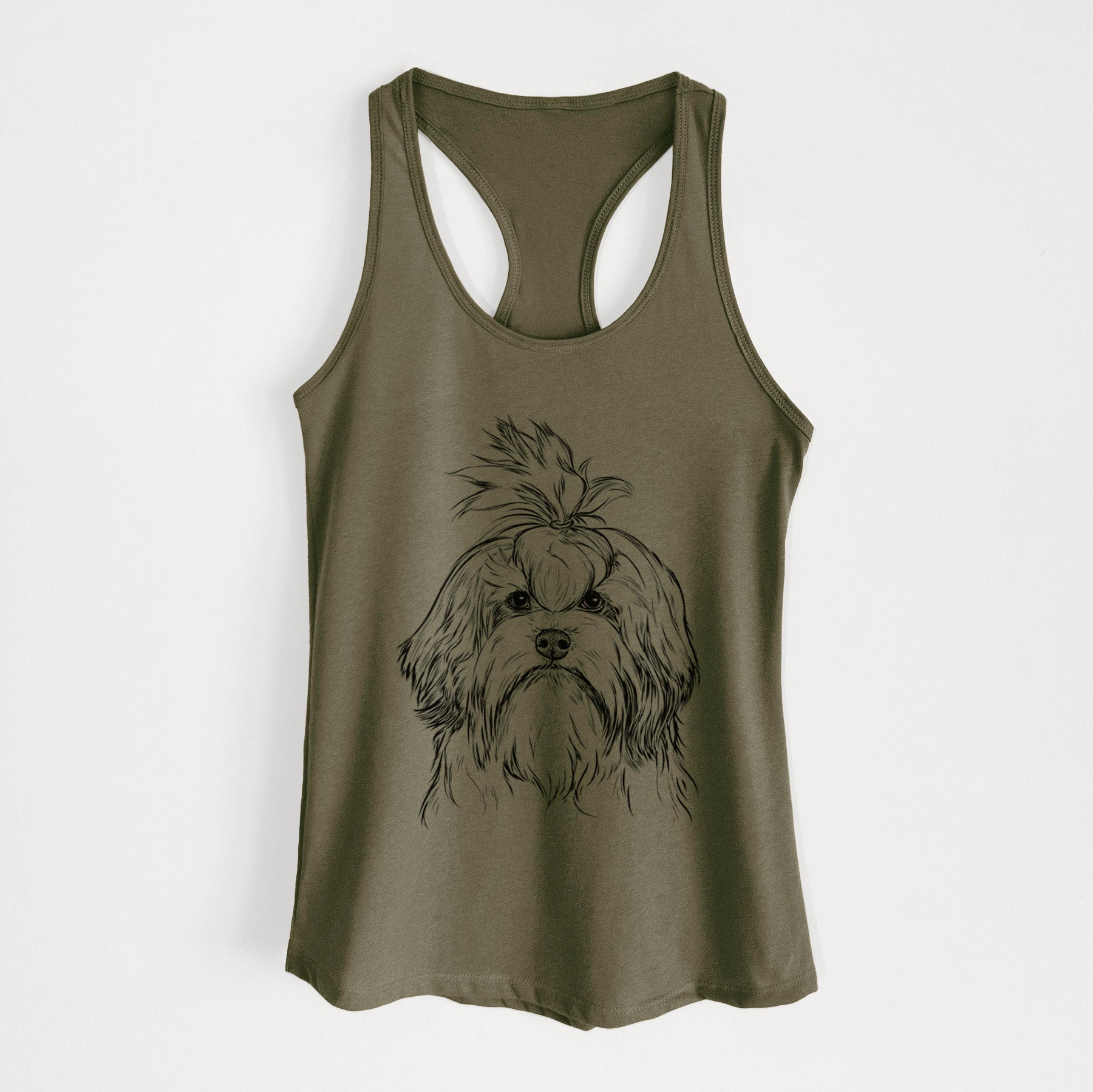 Tootsie the Lowchen - Women's Racerback Tanktop