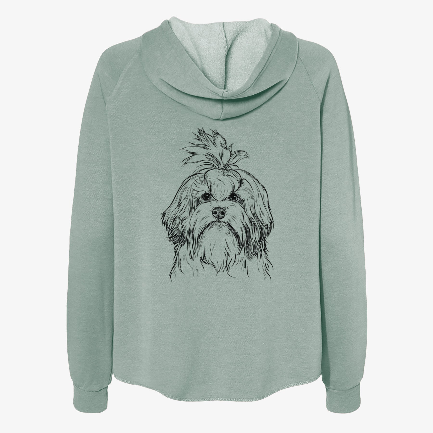 Tootsie the Lowchen - Women's Cali Wave Zip-Up Sweatshirt