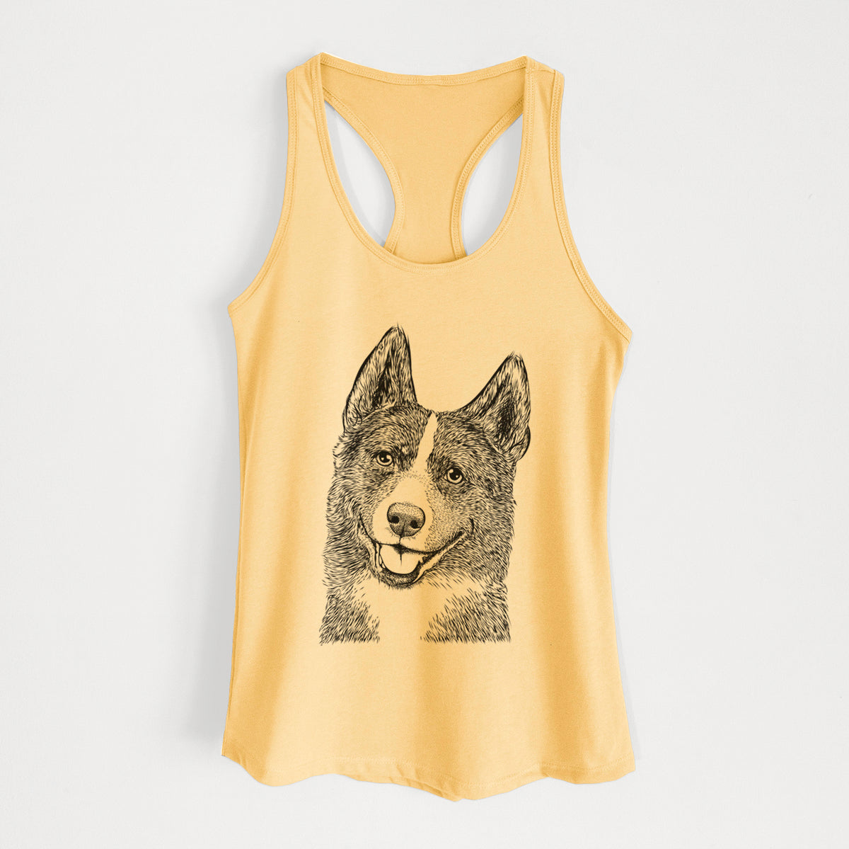 Tosca the Karelian Bear Dog - Women's Racerback Tanktop