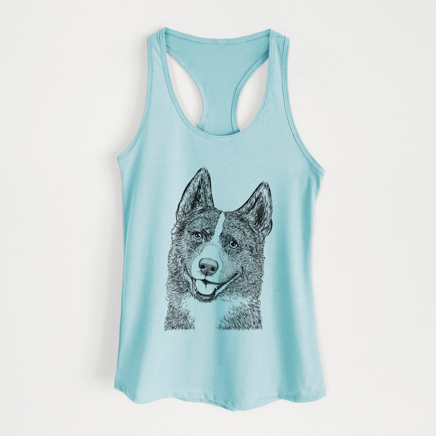 Tosca the Karelian Bear Dog - Women's Racerback Tanktop