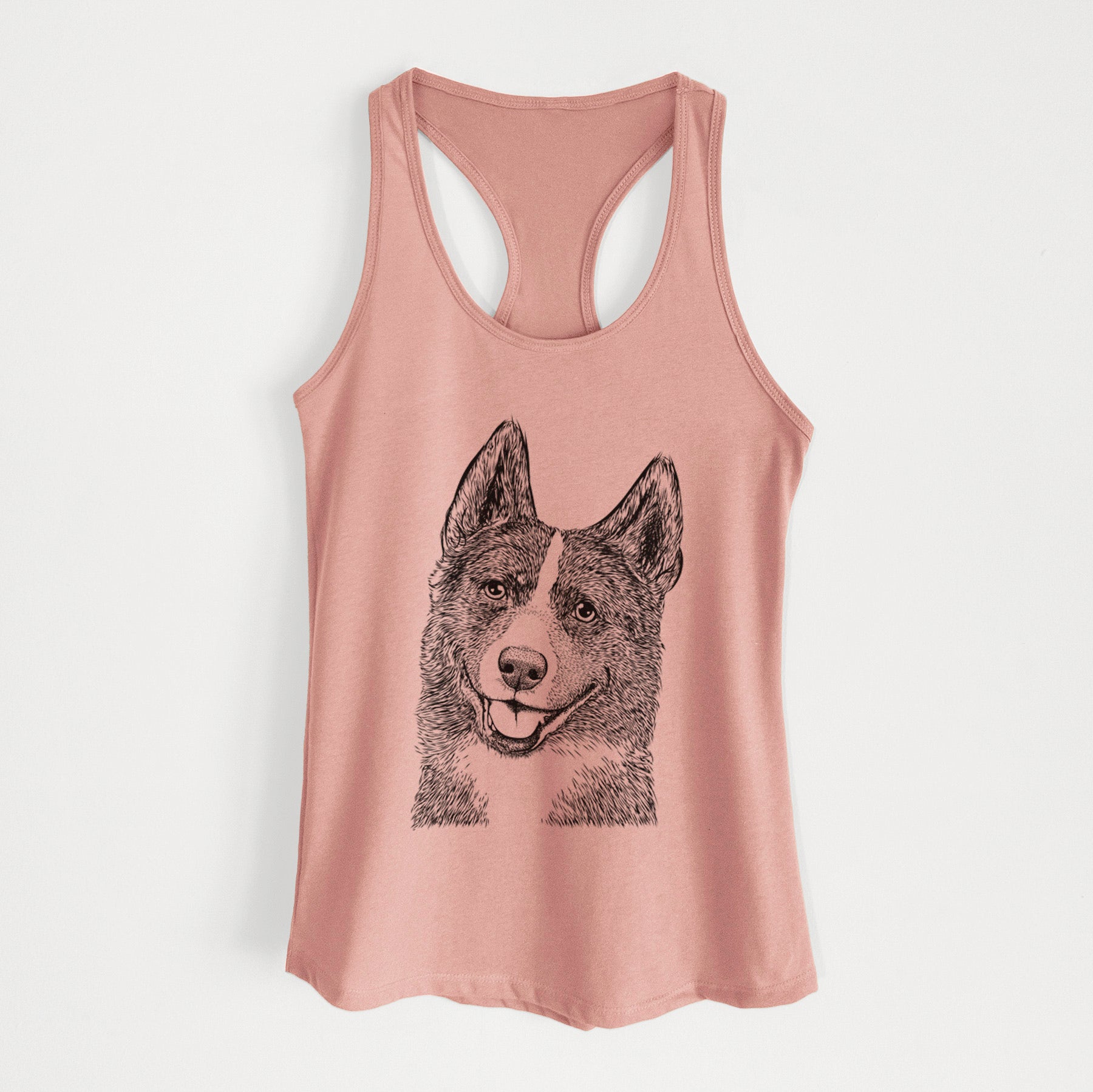 Tosca the Karelian Bear Dog - Women's Racerback Tanktop