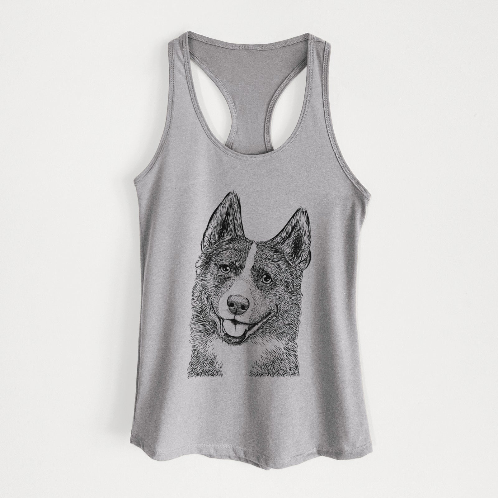 Tosca the Karelian Bear Dog - Women's Racerback Tanktop