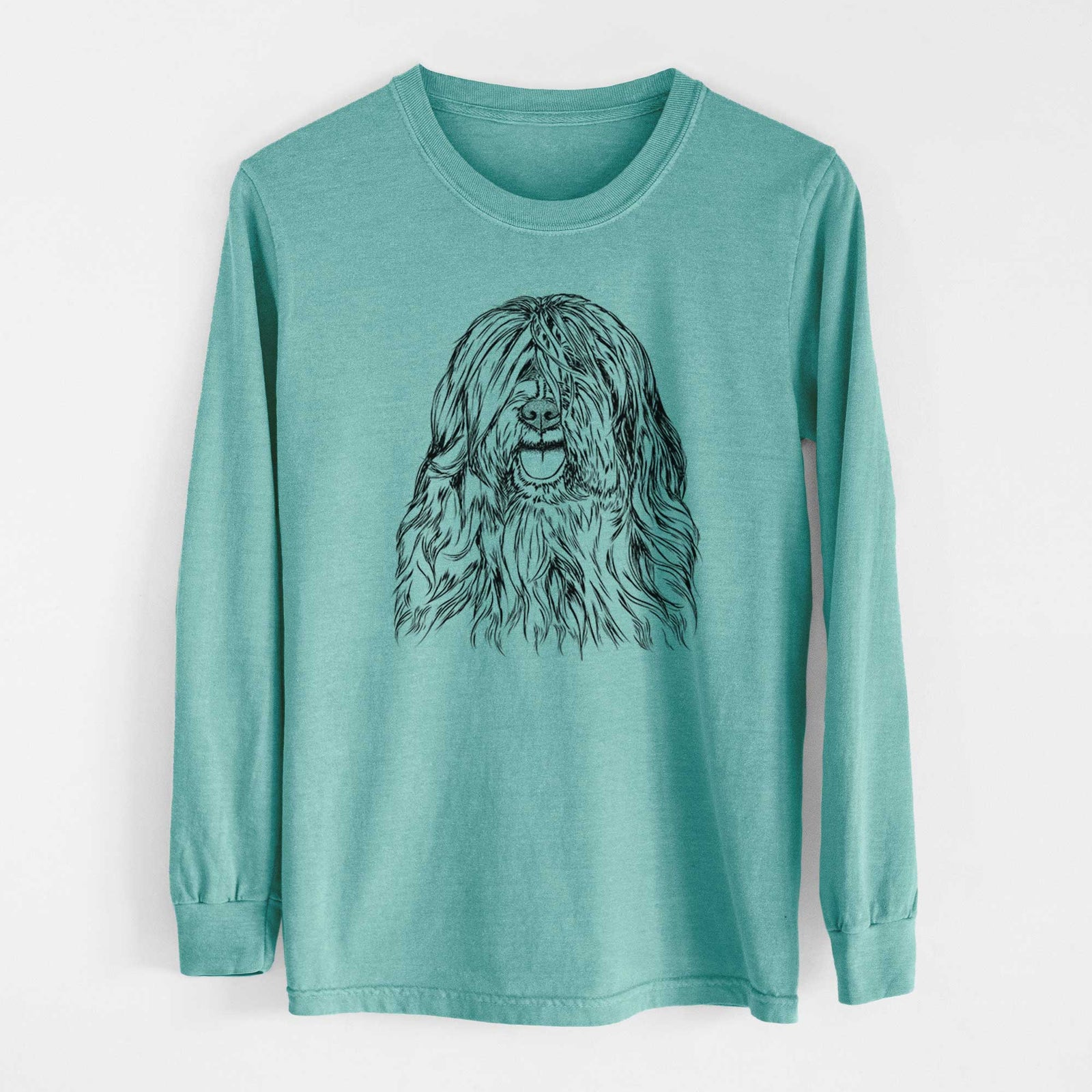 Bare Trinket the Tibetan Terrier - Heavyweight 100% Cotton Long Sleeve