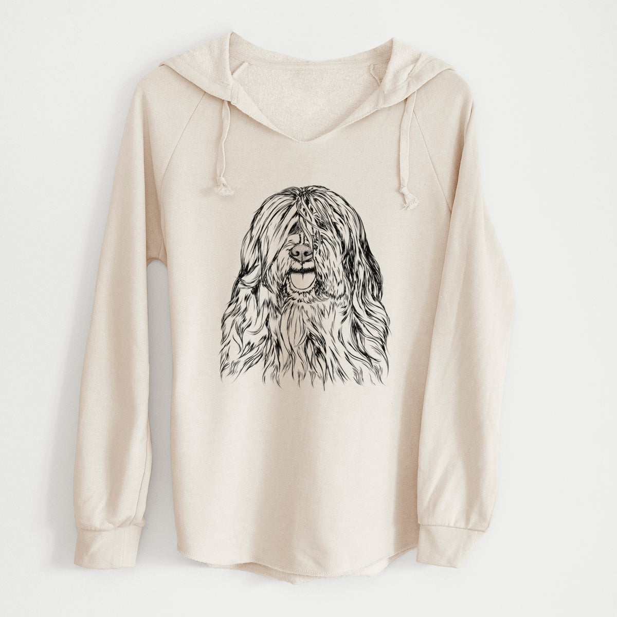 Bare Trinket the Tibetan Terrier - Cali Wave Hooded Sweatshirt