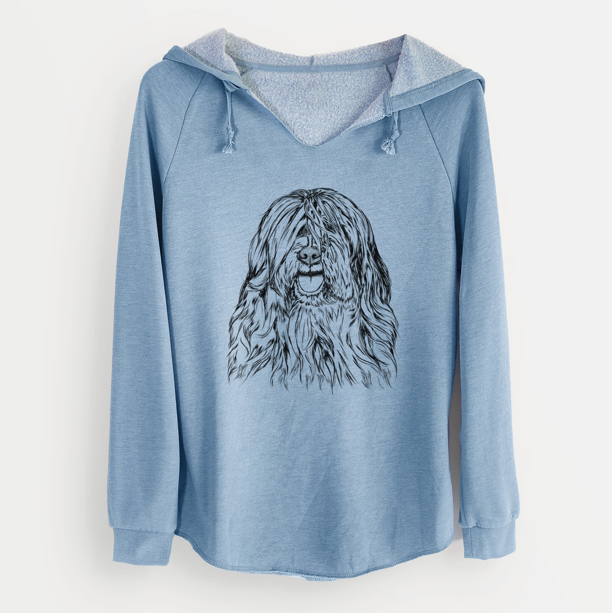 Bare Trinket the Tibetan Terrier - Cali Wave Hooded Sweatshirt