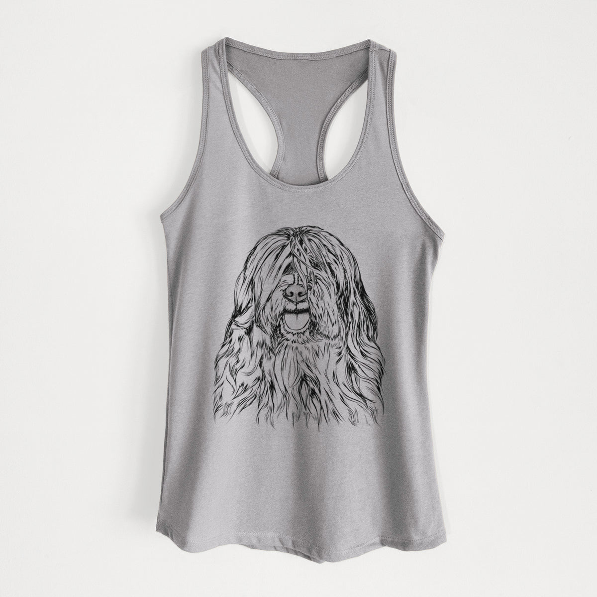 Trinket the Tibetan Terrier - Women&#39;s Racerback Tanktop