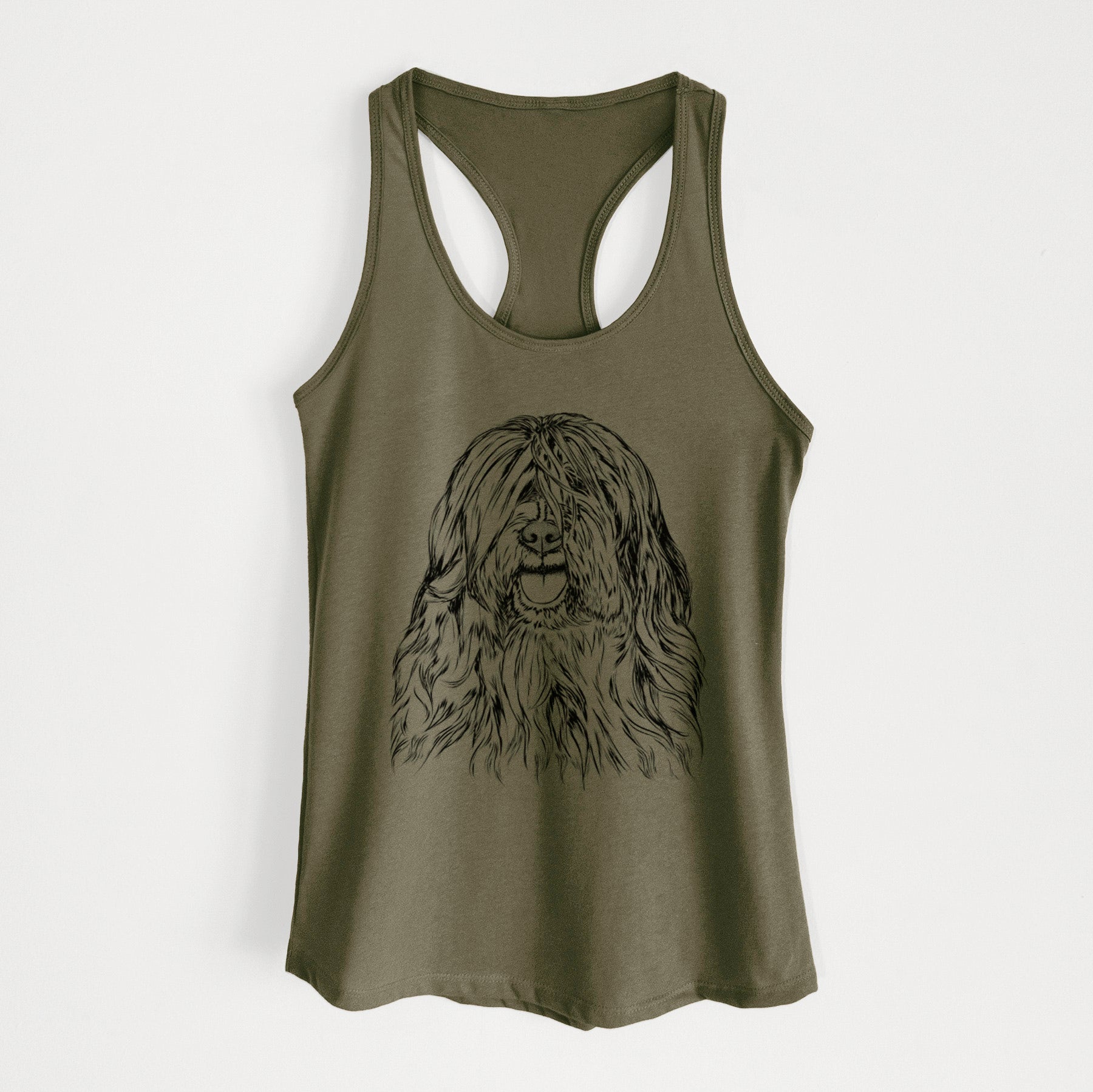 Trinket the Tibetan Terrier - Women's Racerback Tanktop