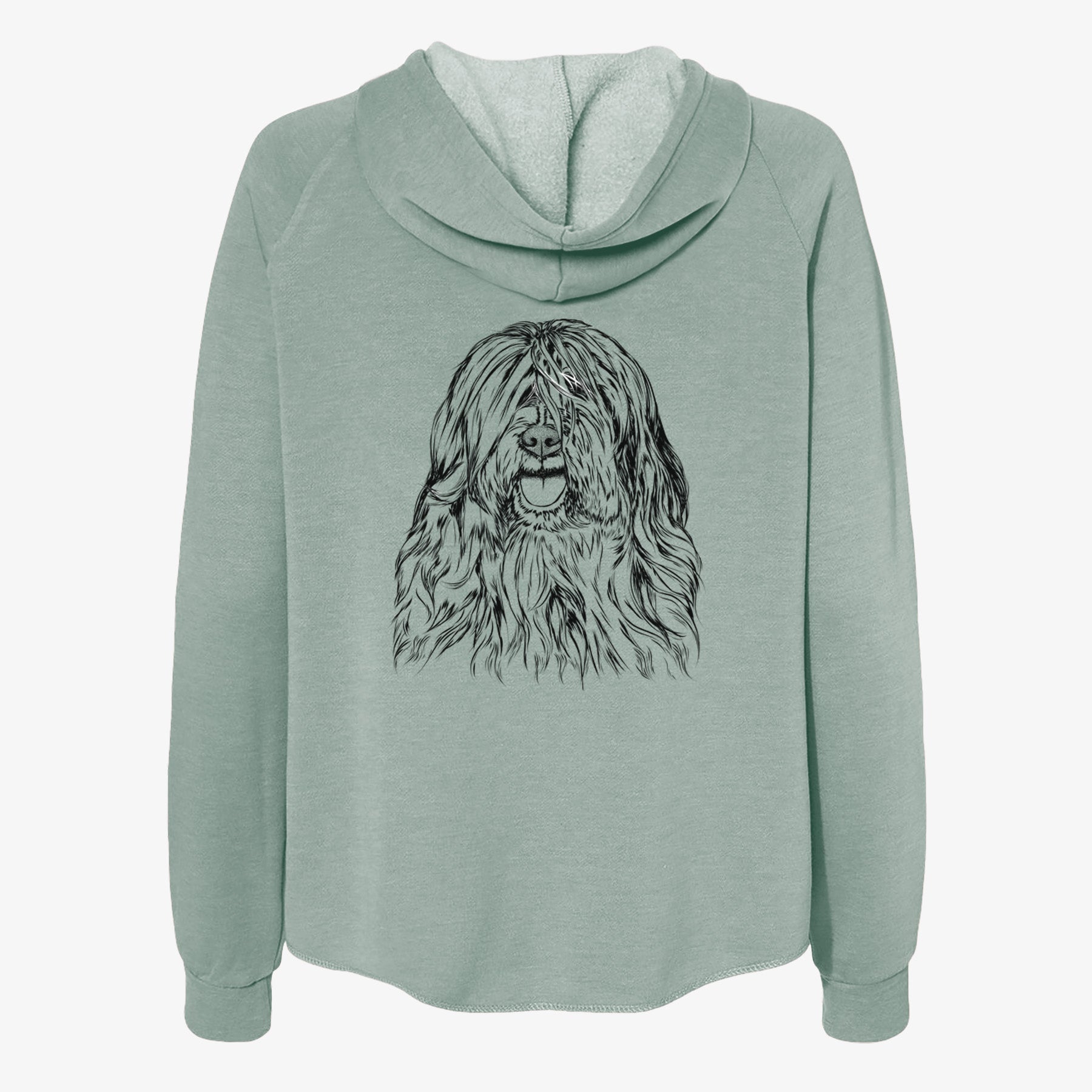 Trinket the Tibetan Terrier - Women's Cali Wave Zip-Up Sweatshirt