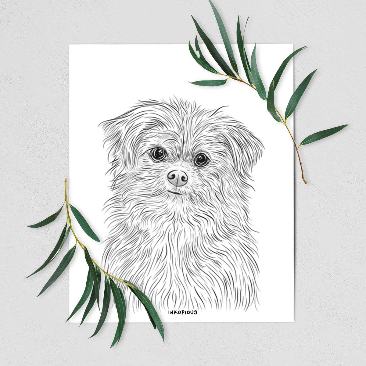 Trixie the Terrier Mix Art Print