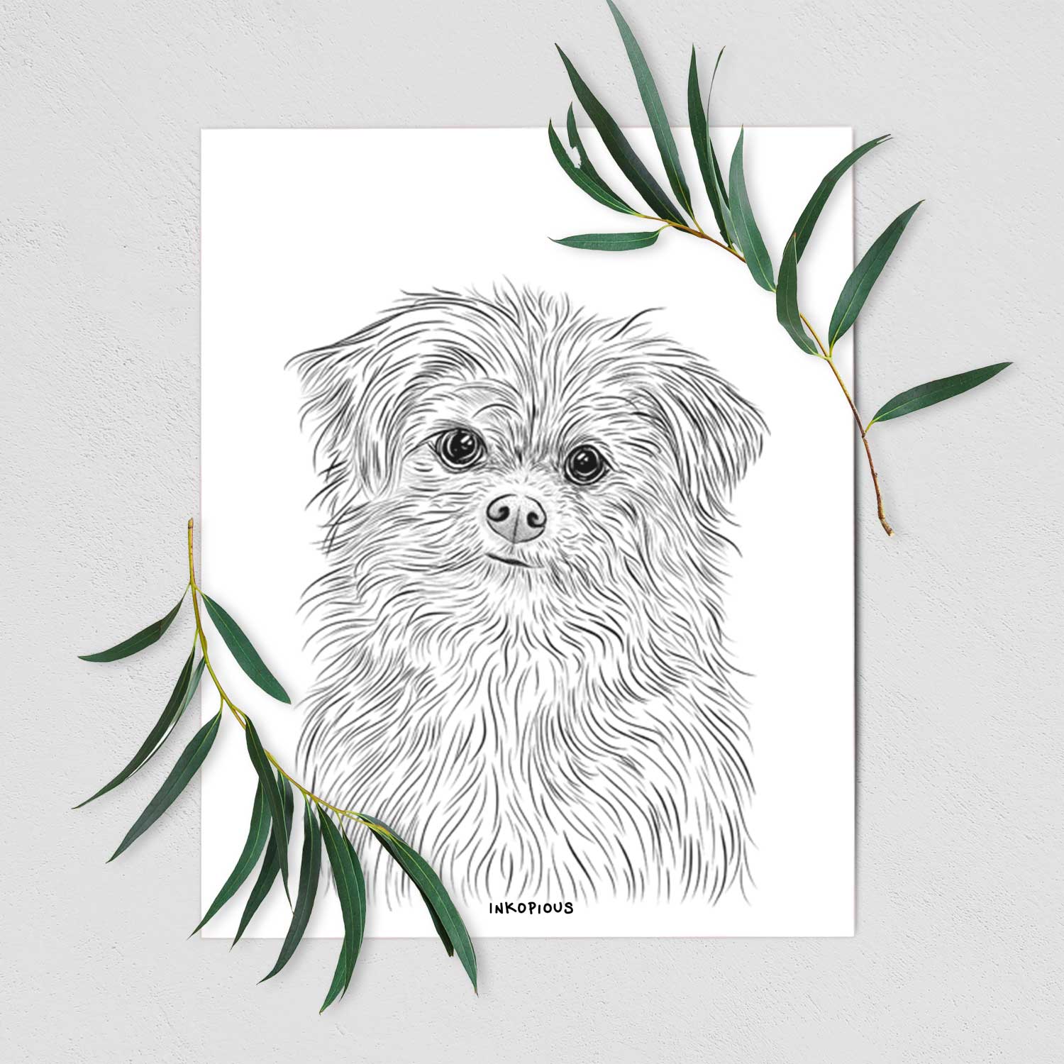 Trixie the Terrier Mix Art Print