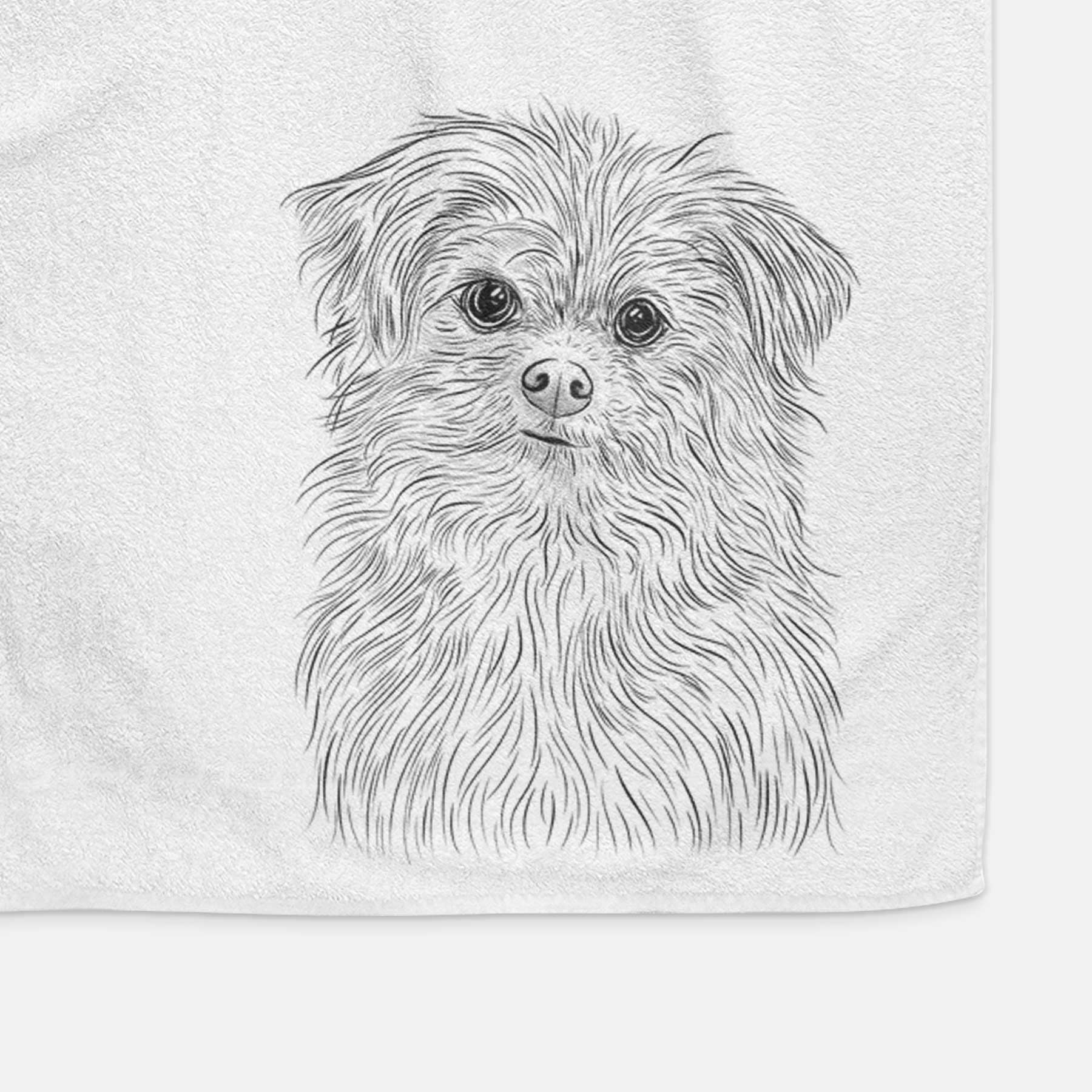 Trixie the Terrier Mix Decorative Hand Towel