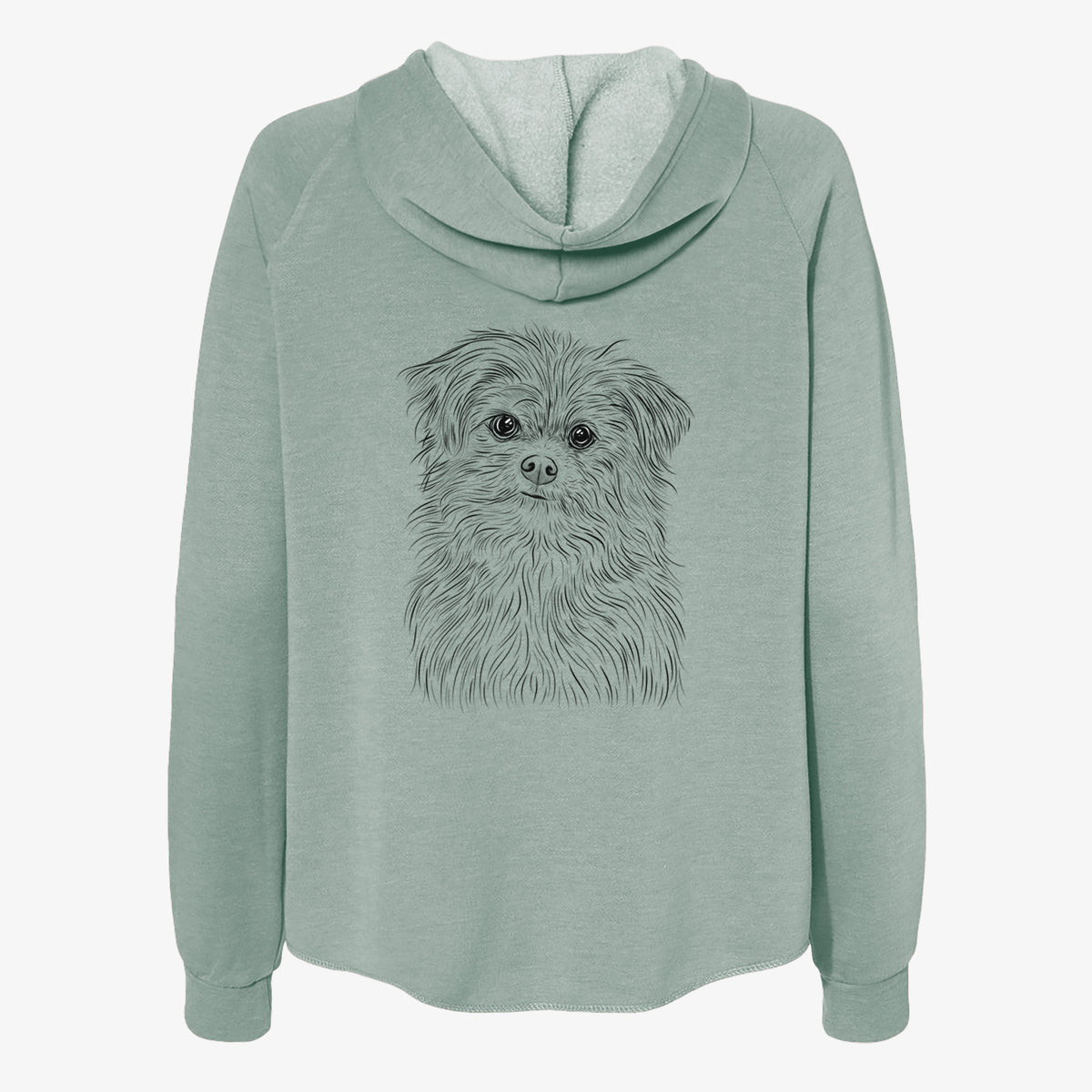 Trixie the Terrier Mix - Women's Cali Wave Zip-Up Sweatshirt