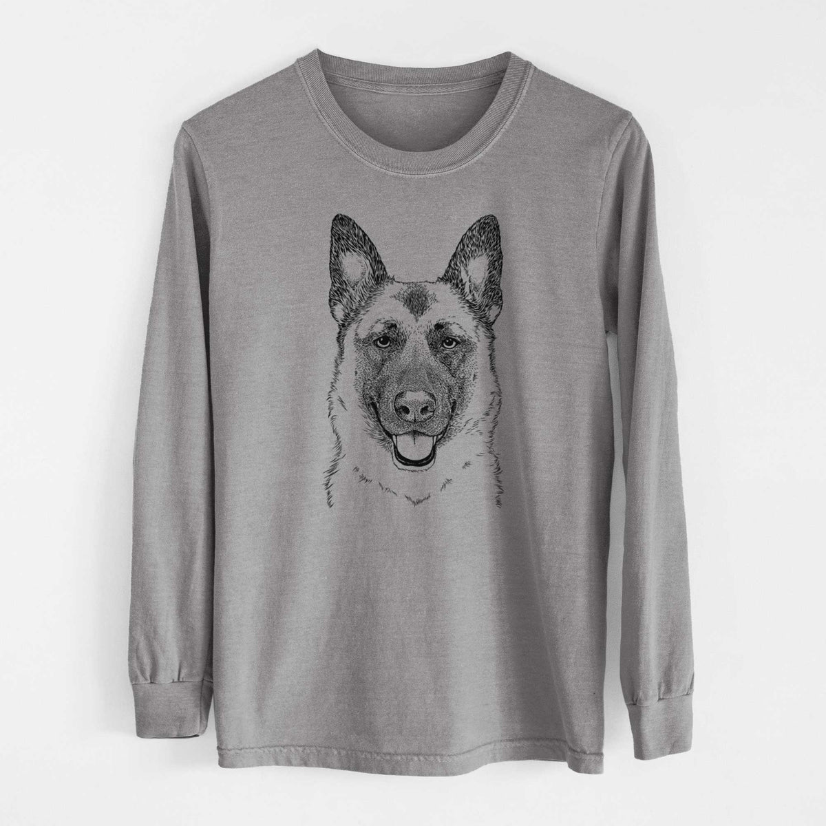 Bare Trooper the German Shepherd - Heavyweight 100% Cotton Long Sleeve