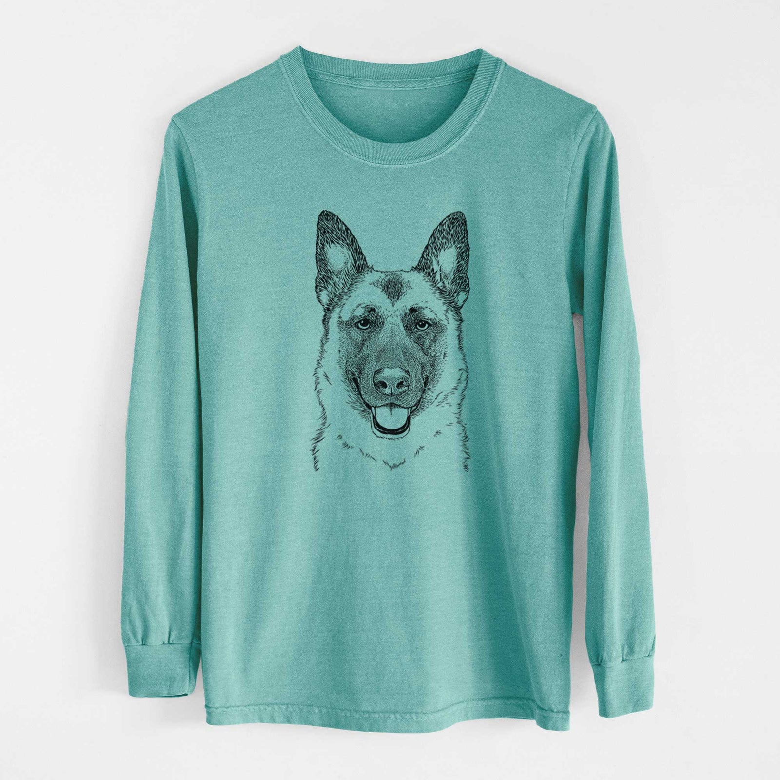 Bare Trooper the German Shepherd - Heavyweight 100% Cotton Long Sleeve