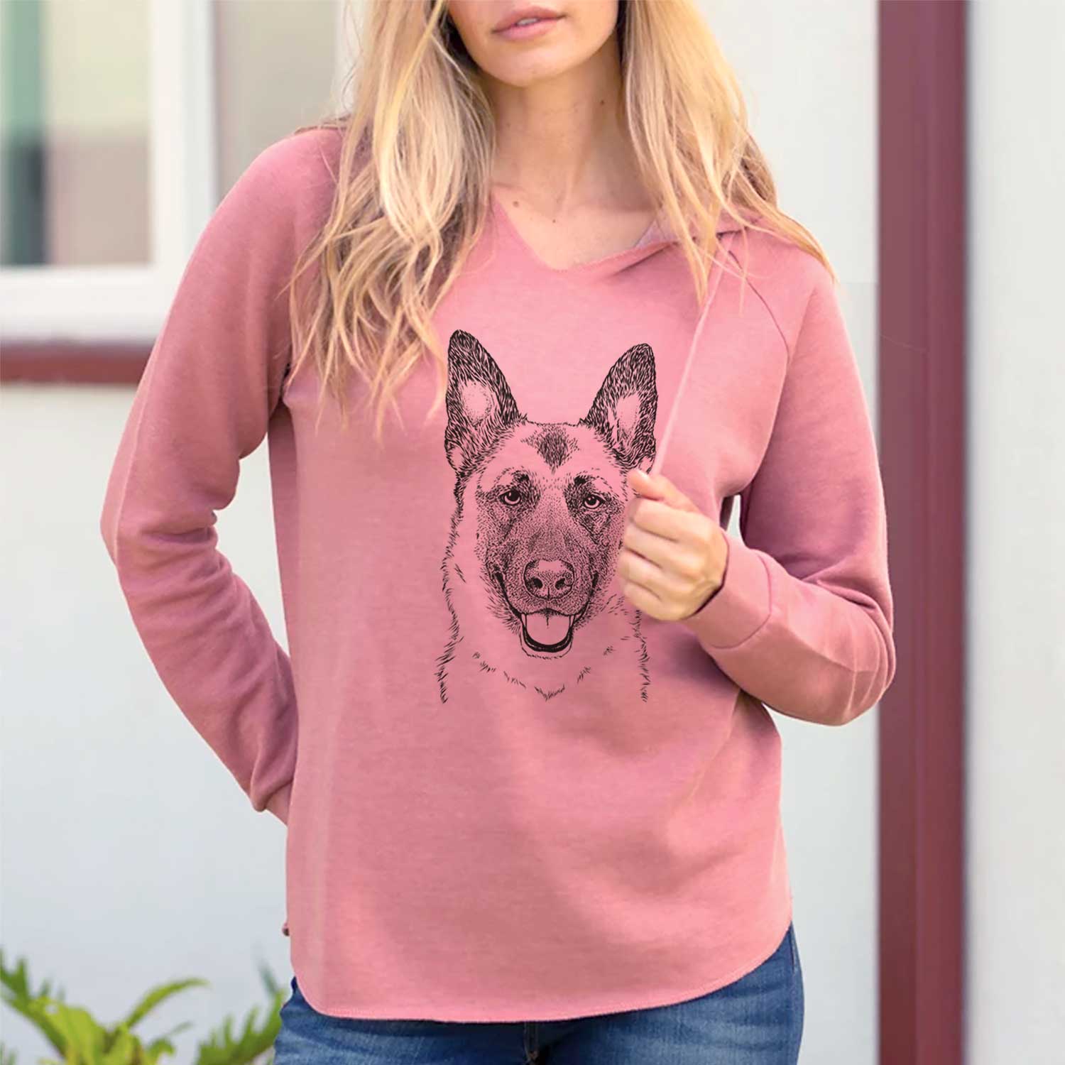 Trooper the German Shepherd - Cali Wave Hooded Sweatshirt