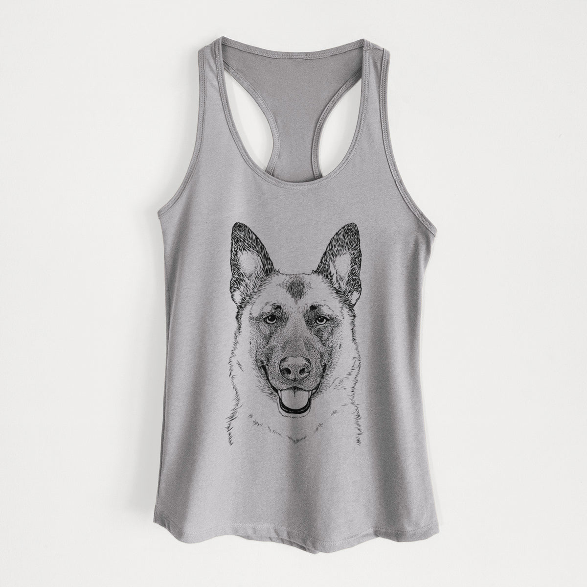 Trooper the German Shepherd - Women&#39;s Racerback Tanktop