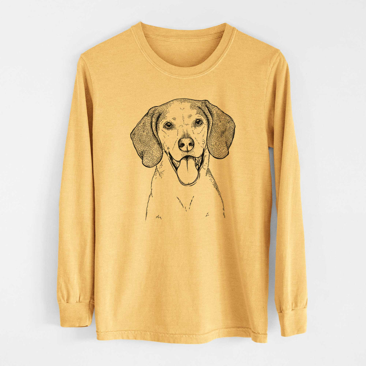 Bare Trooper the Hound Mix - Heavyweight 100% Cotton Long Sleeve