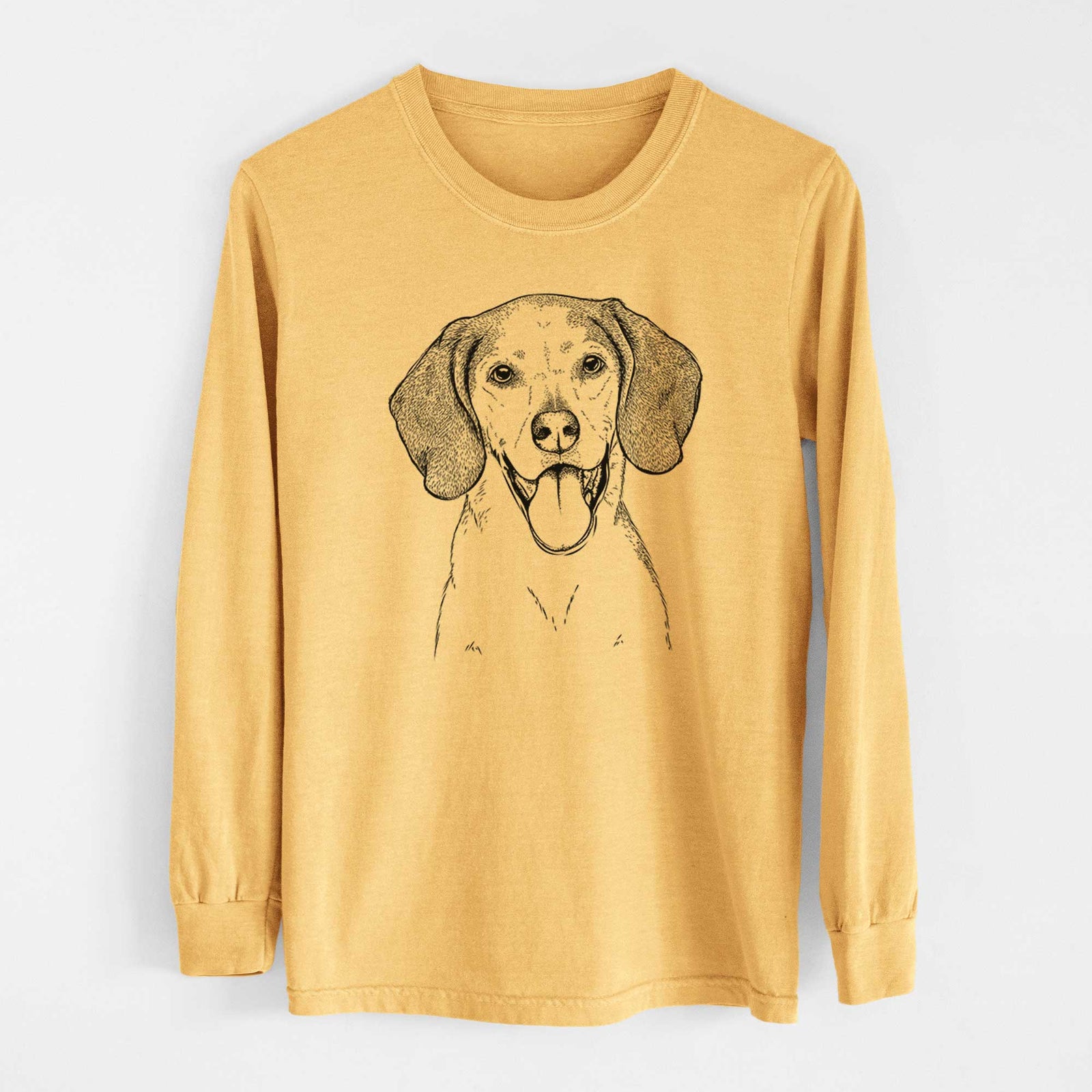 Bare Trooper the Hound Mix - Heavyweight 100% Cotton Long Sleeve