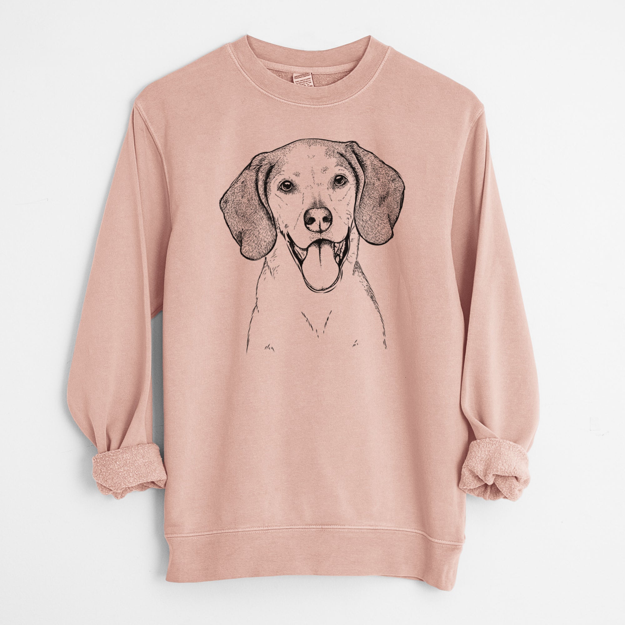 Bare Trooper the Hound Mix - Unisex Pigment Dyed Crew Sweatshirt