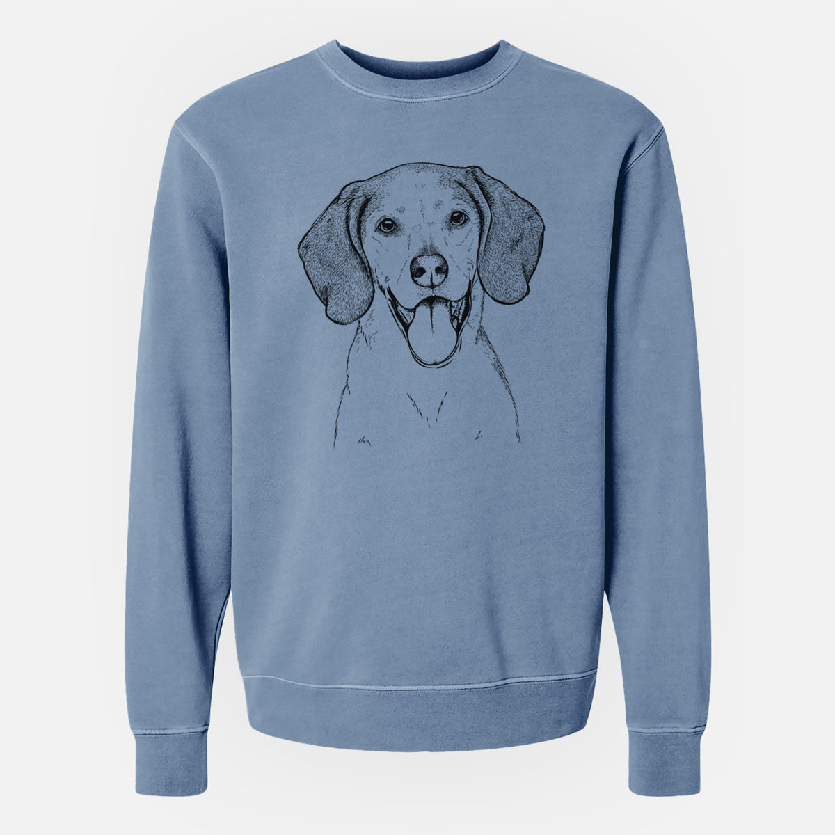 Bare Trooper the Hound Mix - Unisex Pigment Dyed Crew Sweatshirt