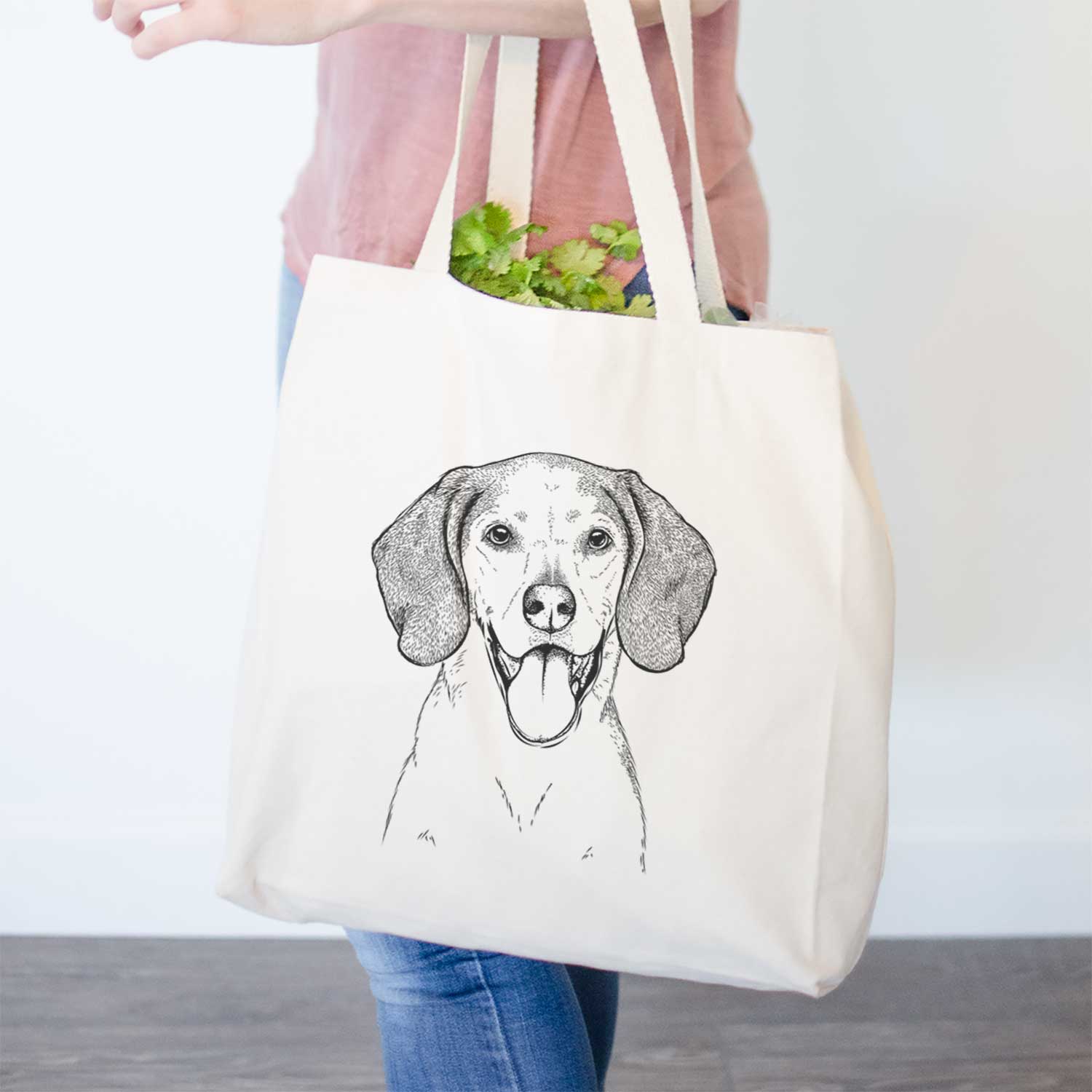 Trooper the Hound Mix - Tote Bag