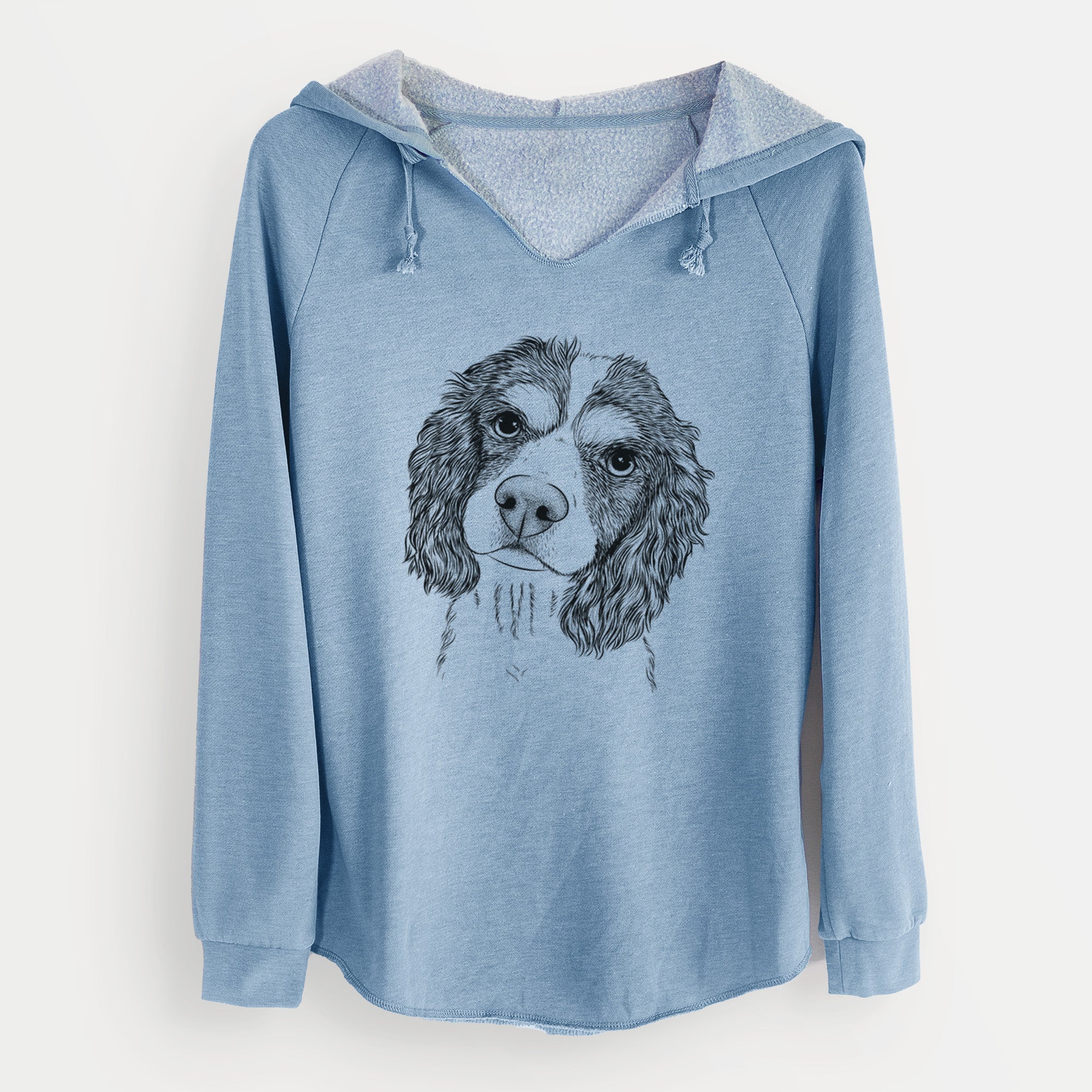 Bare Truman the Cavalier King Charles Spaniel - Cali Wave Hooded Sweatshirt