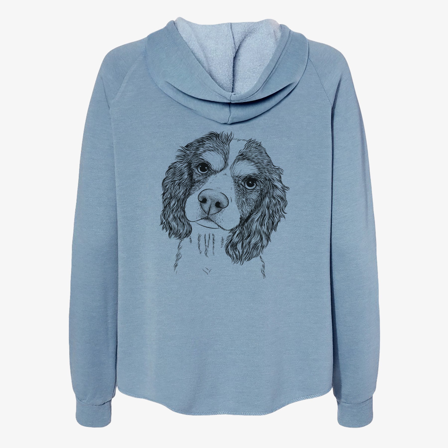 Truman the Cavalier King Charles Spaniel - Women's Cali Wave Zip-Up Sweatshirt