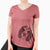 Bare Truman the Cavalier King Charles Spaniel - Women's V-neck Shirt