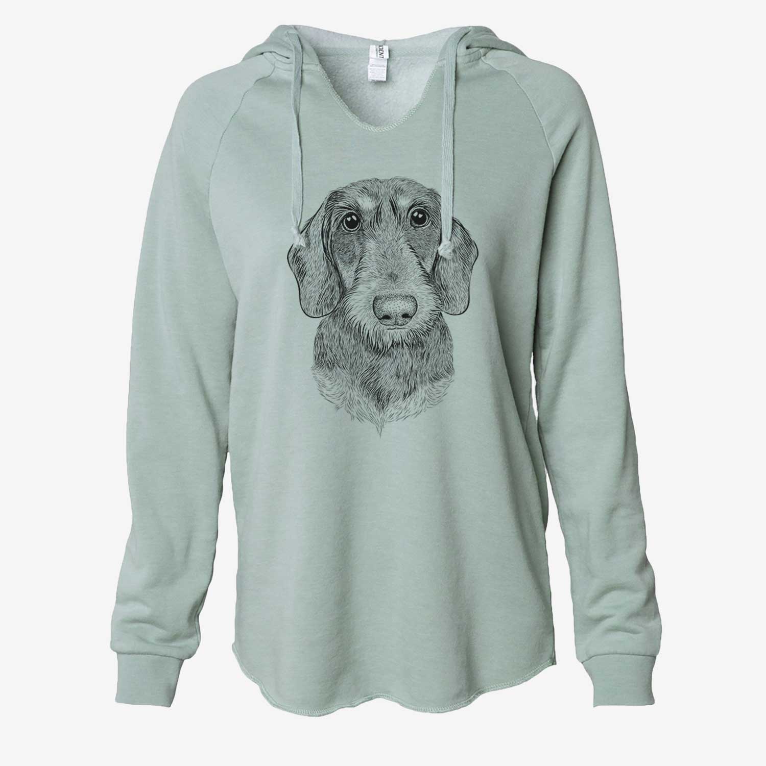 Truman the Wirehaired Dachshund - Cali Wave Hooded Sweatshirt