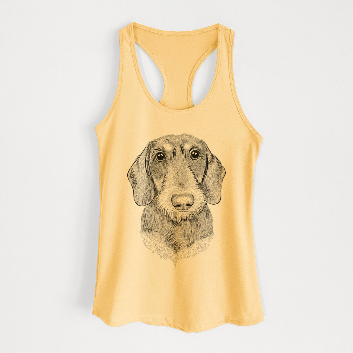 Truman the Wirehaired Dachshund - Women's Racerback Tanktop