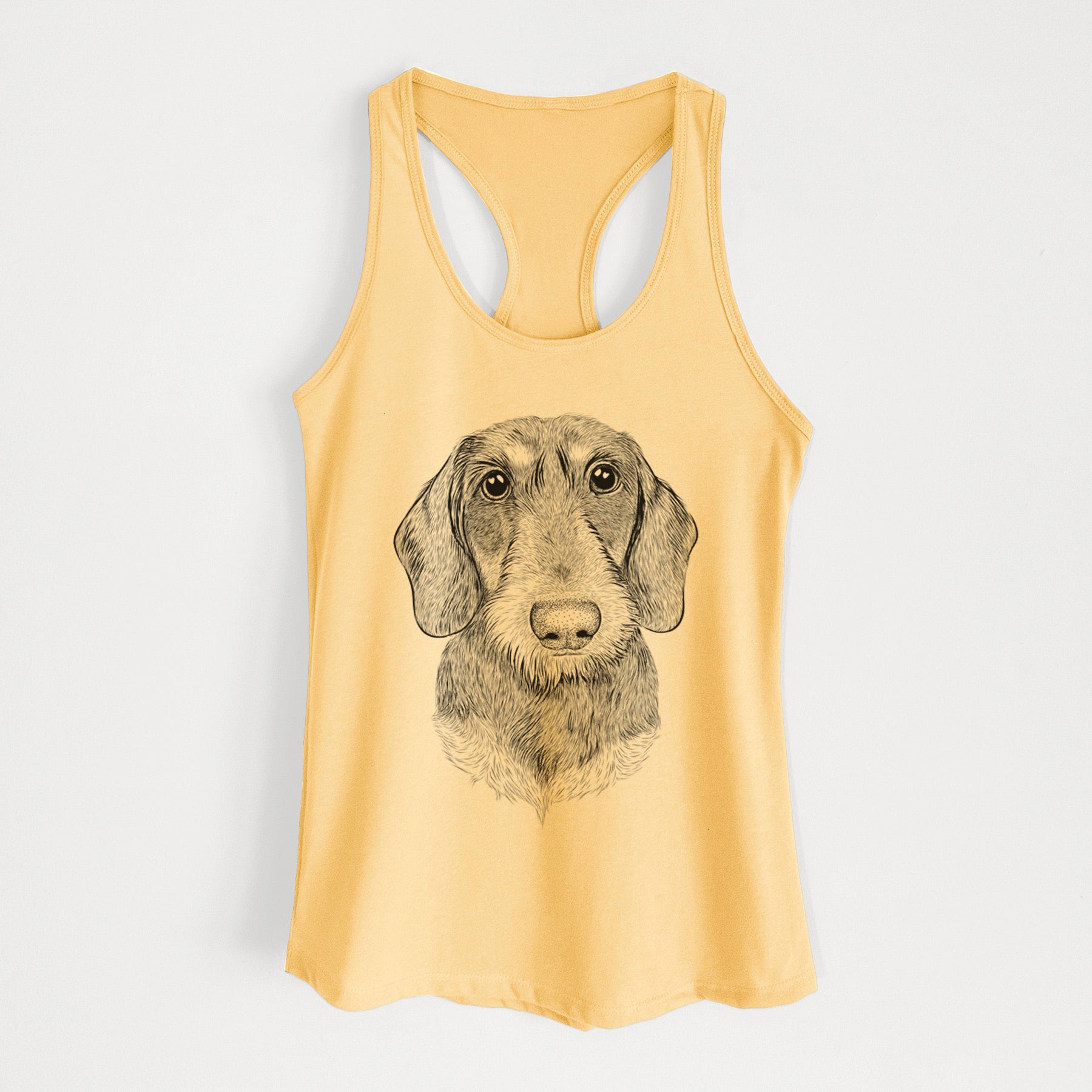 Truman the Wirehaired Dachshund - Women's Racerback Tanktop