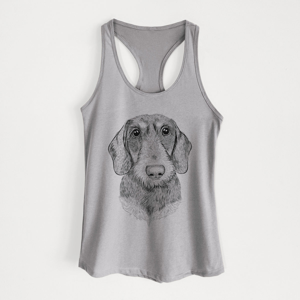 Truman the Wirehaired Dachshund - Women&#39;s Racerback Tanktop