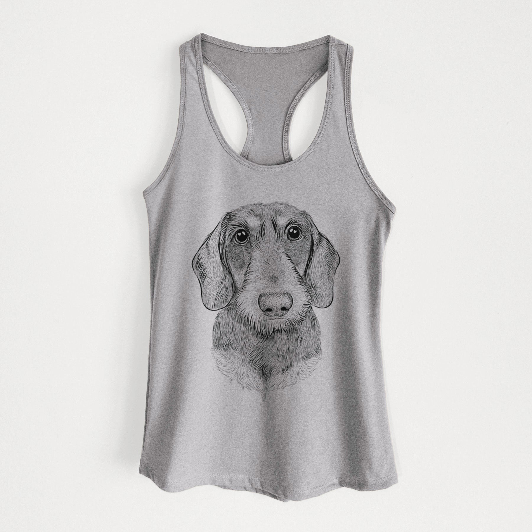 Truman the Wirehaired Dachshund - Women's Racerback Tanktop