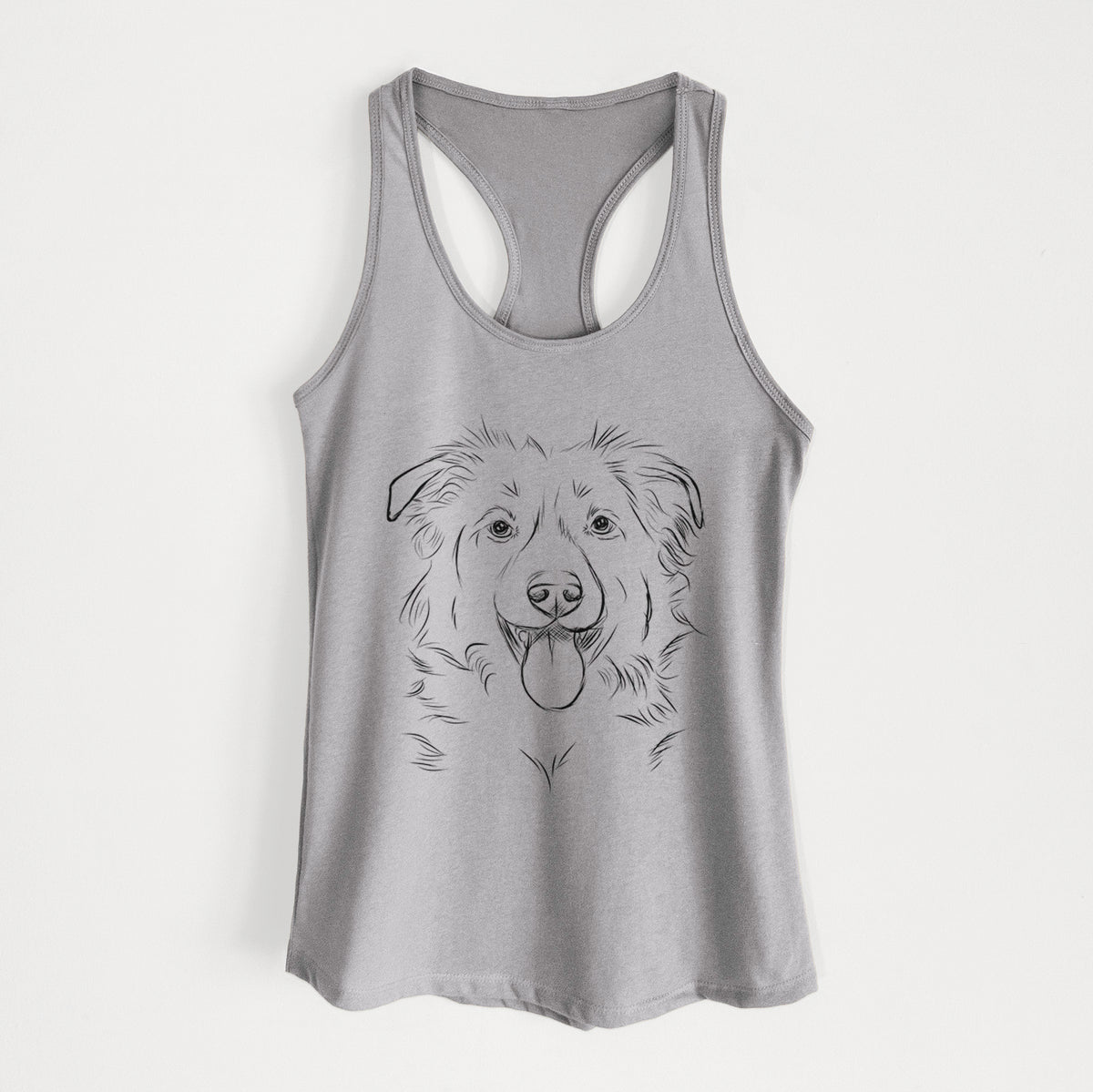 Tucker the Collie Shepherd - Women&#39;s Racerback Tanktop