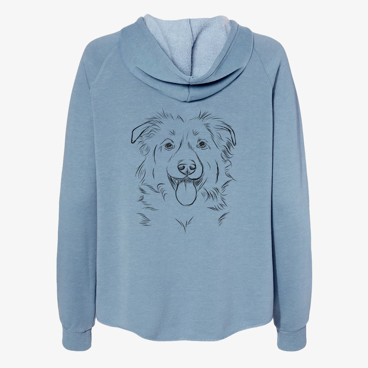 Tucker the Collie Shepherd - Women's Cali Wave Zip-Up Sweatshirt