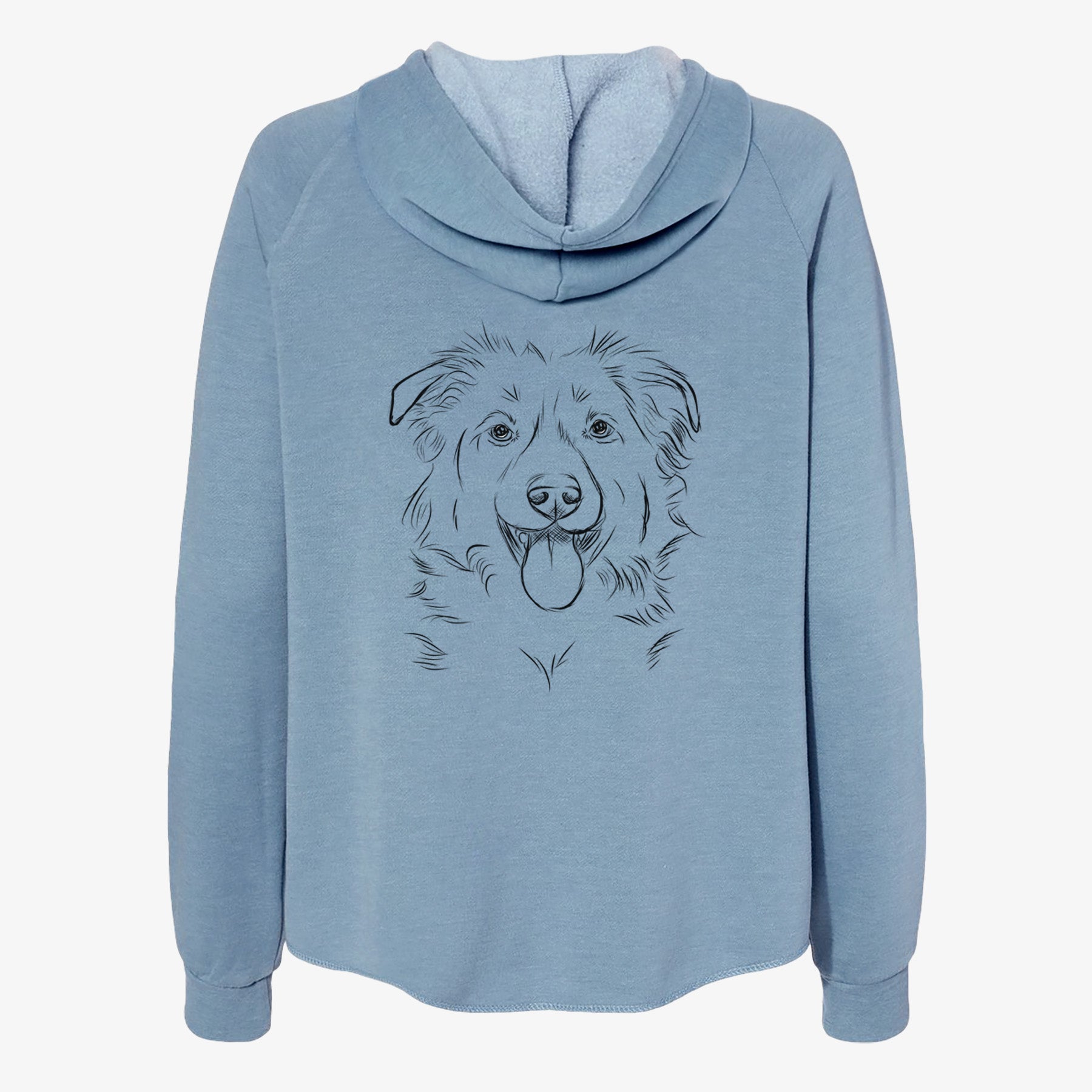 Tucker the Collie Shepherd - Women's Cali Wave Zip-Up Sweatshirt