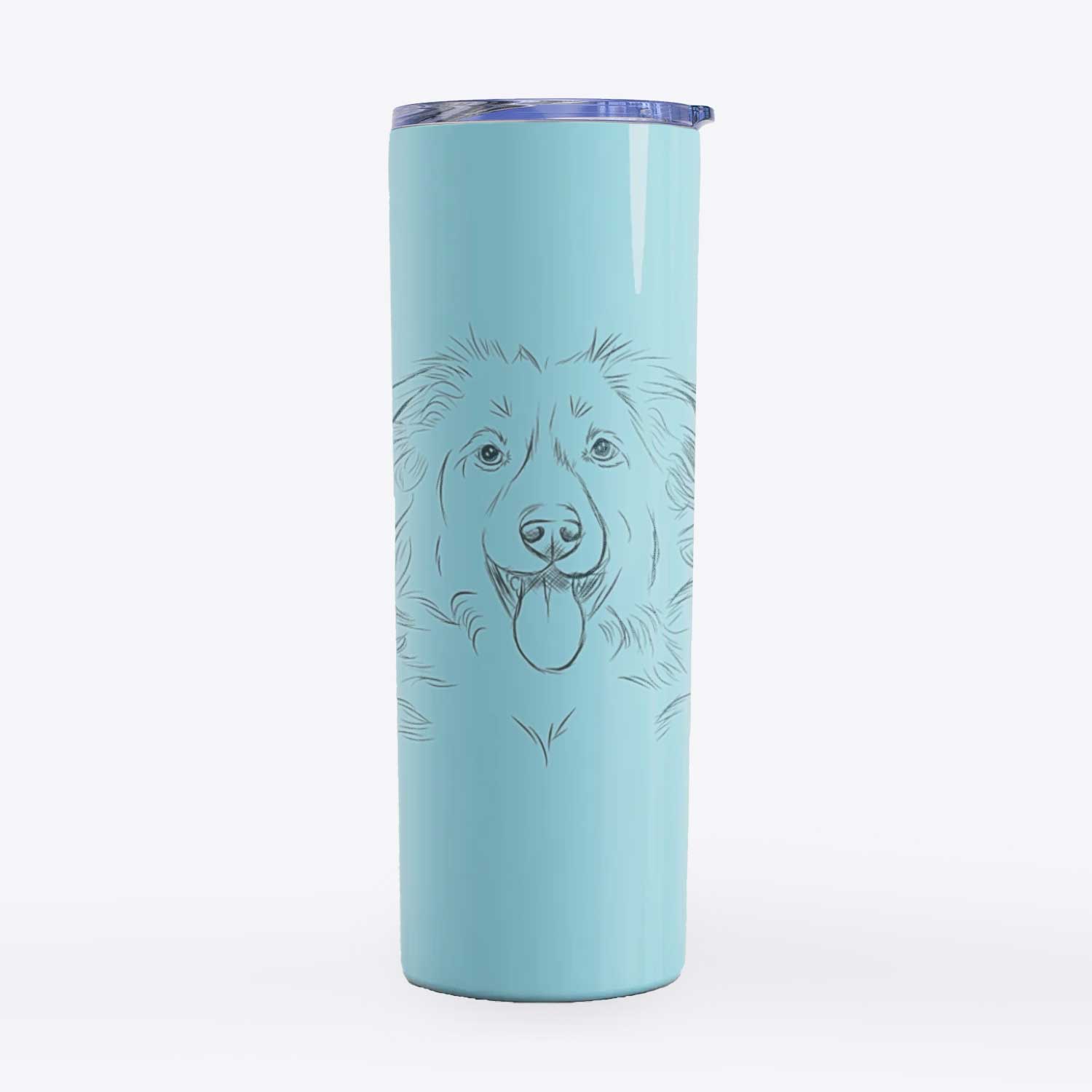 Tucker the Collie Shepherd - 20oz Skinny Tumbler