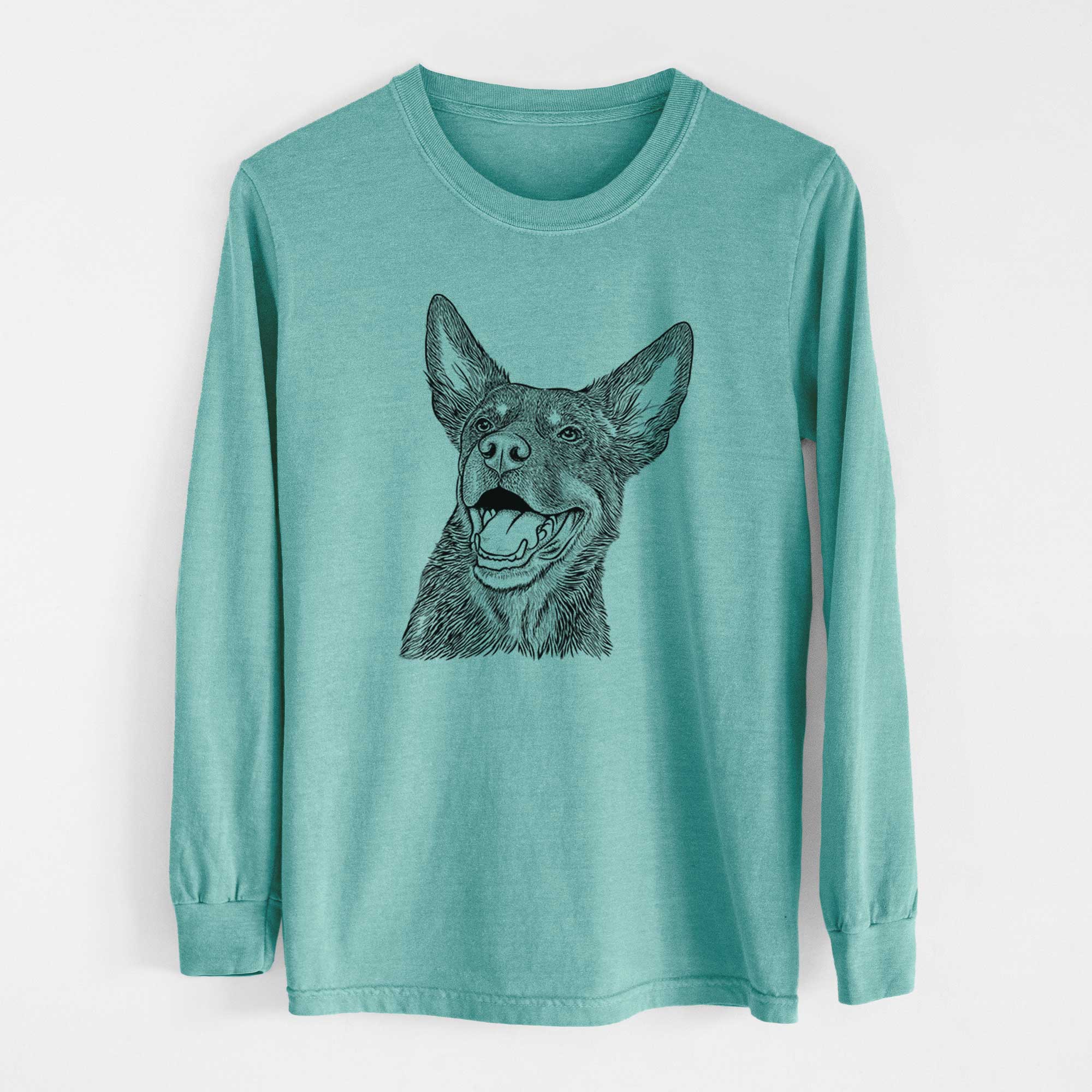 Bare Tucker the Australian Kelpie - Heavyweight 100% Cotton Long Sleeve