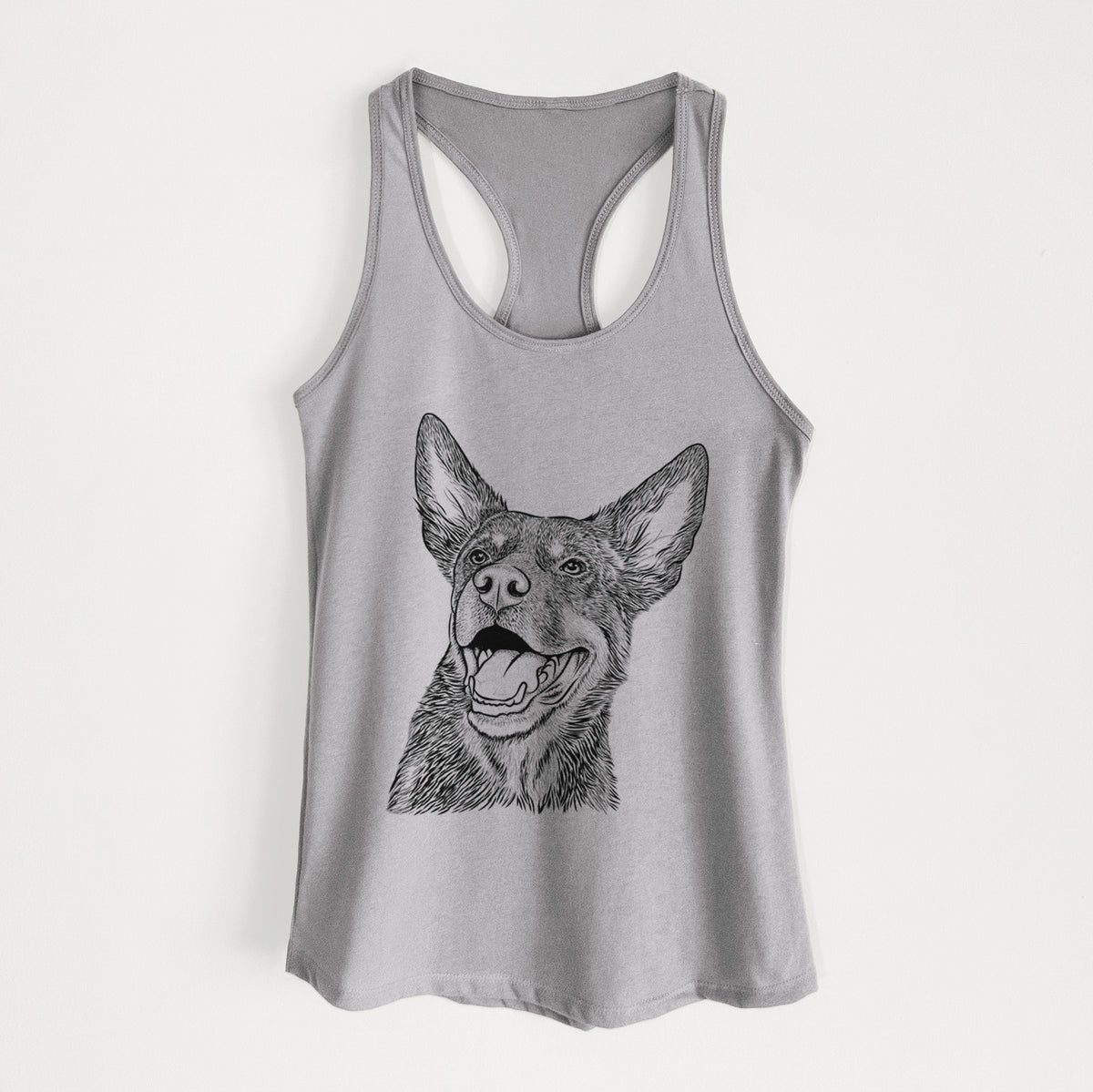 Tucker the Australian Kelpie - Women&#39;s Racerback Tanktop